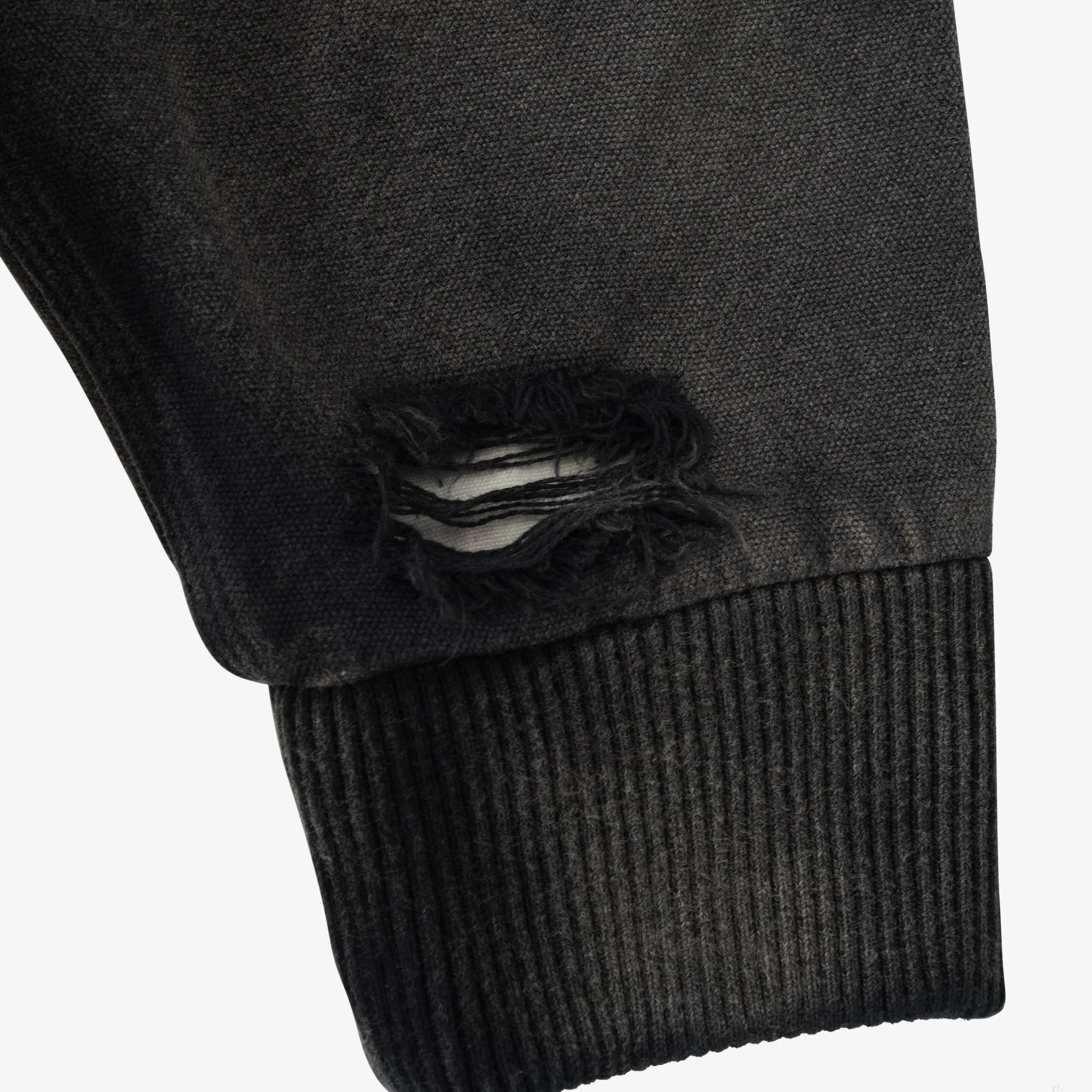 Beatup Denim Jacket, Black - Image 7