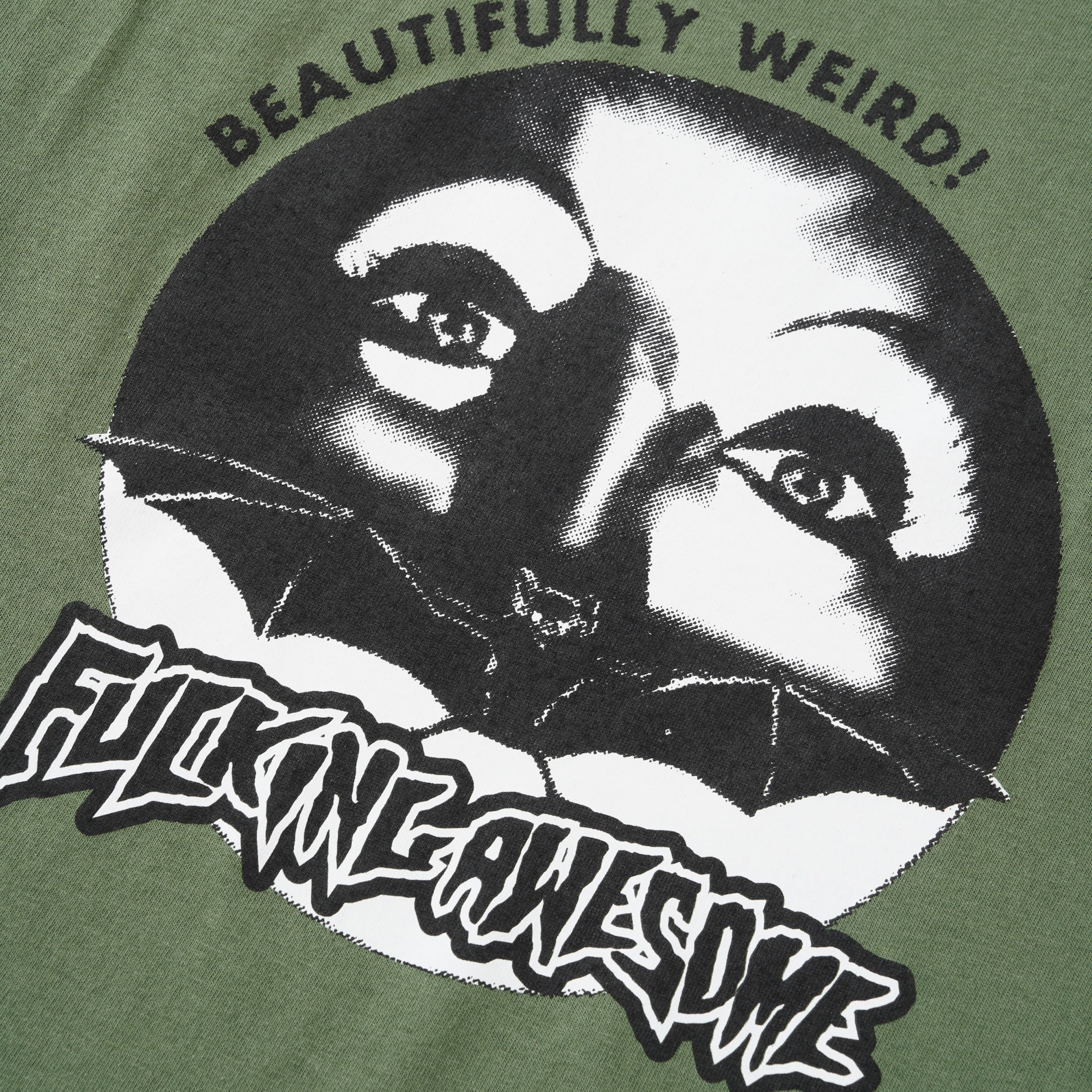 Beautifully Weird Tee, Military Green - Image 2