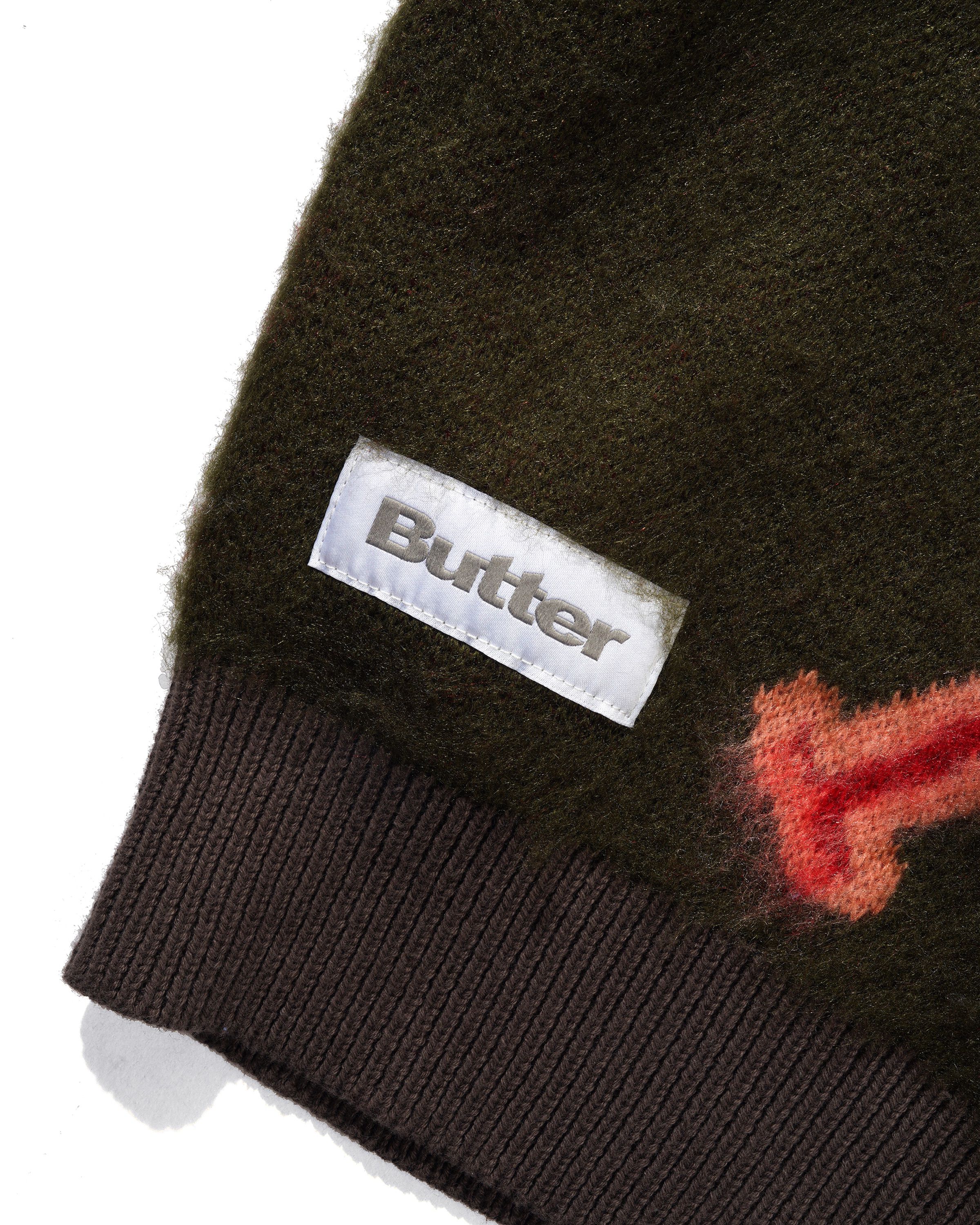 Beetle Zip-Thru Knit Sweater, Olive - Image 2