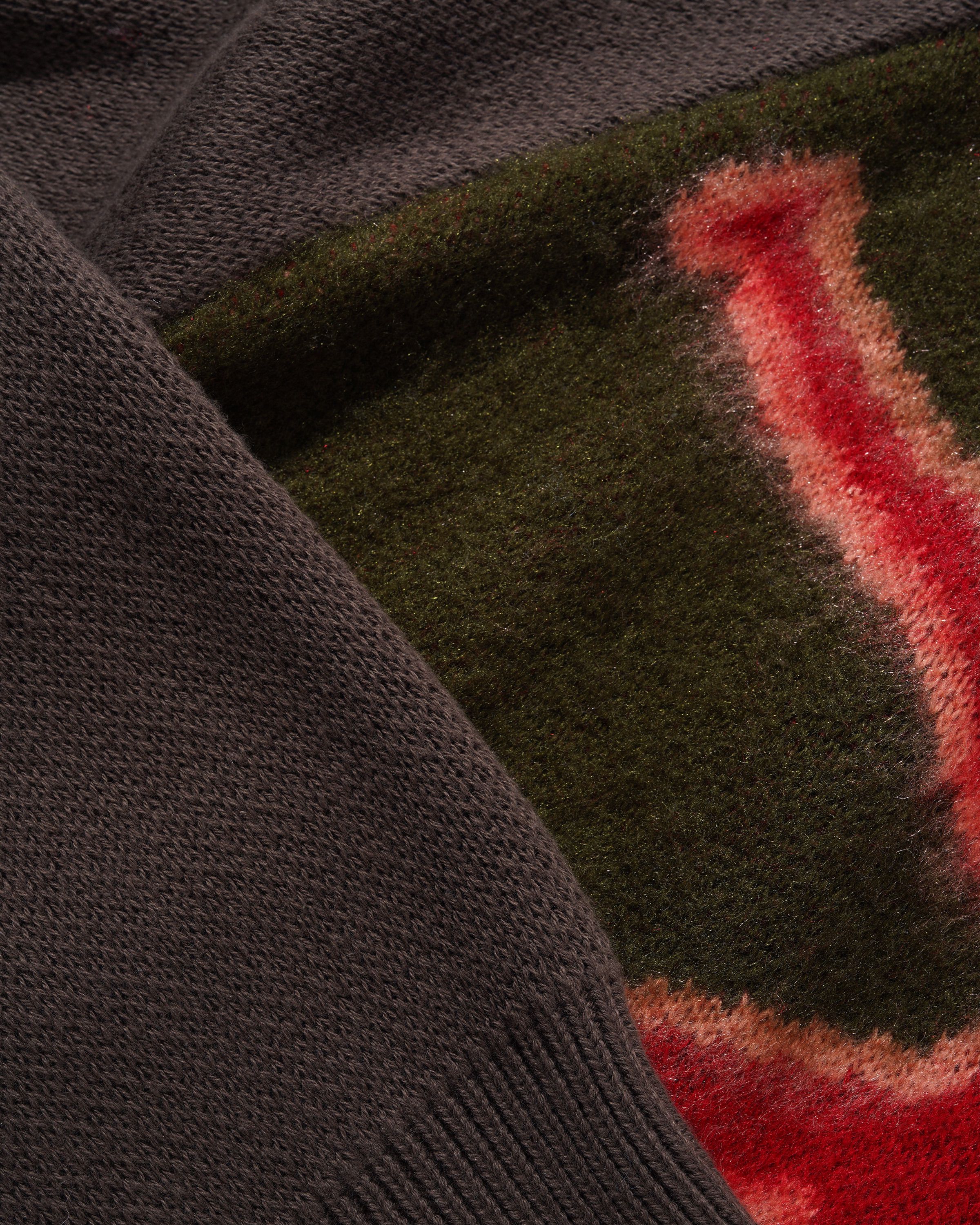 Beetle Zip-Thru Knit Sweater, Olive - Image 4