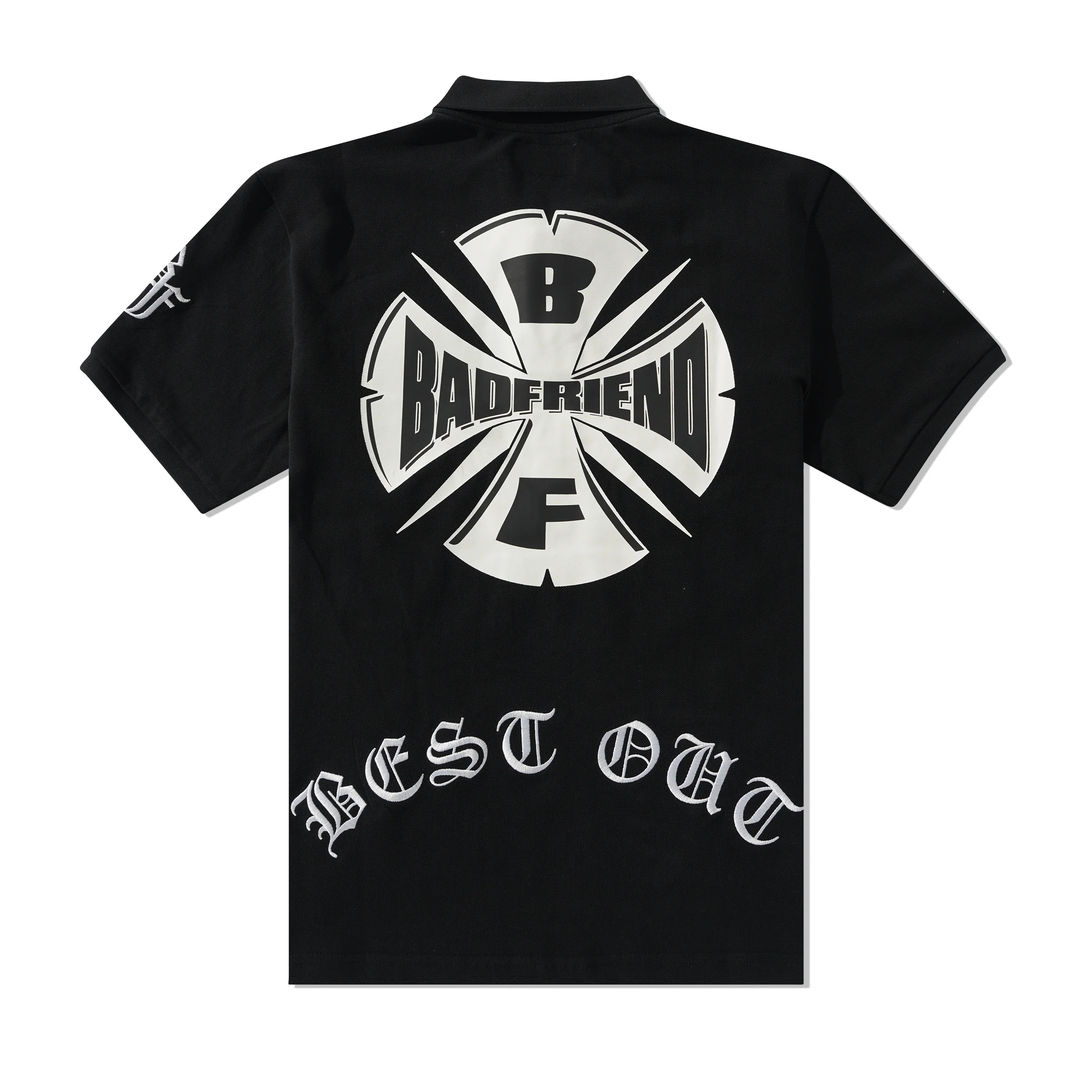 Best Out Knit Polo, Black - Image 4