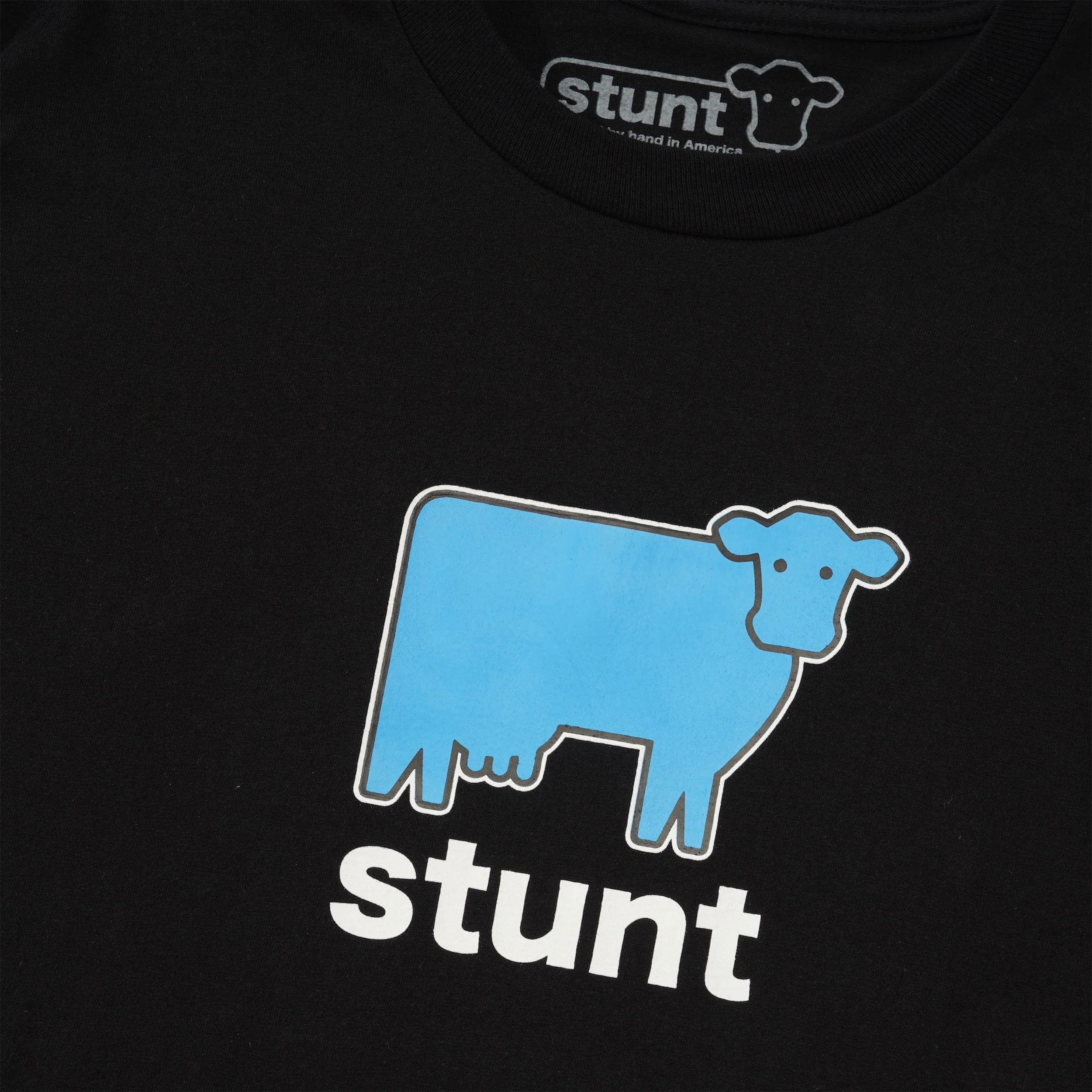 Big Blue Cow Tee,  Black - Image 2