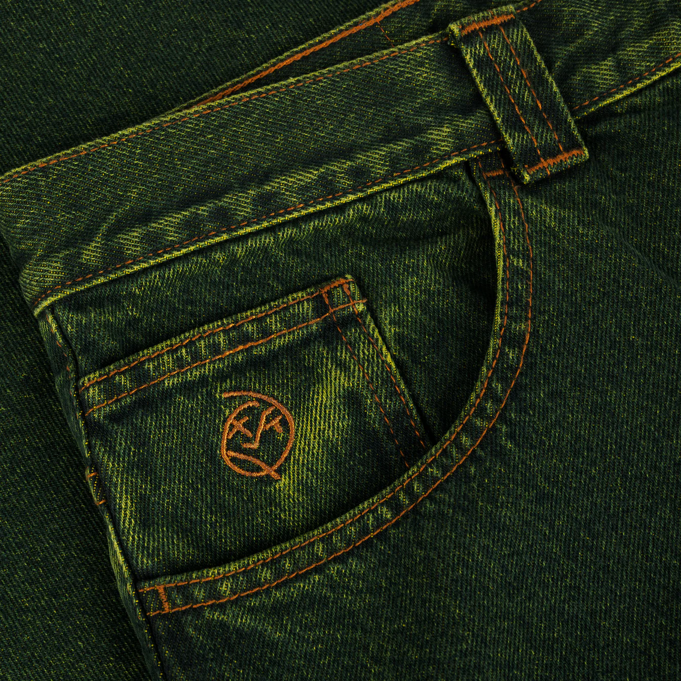 Big Boy Jeans, Chartreuse / Blue - Image 3