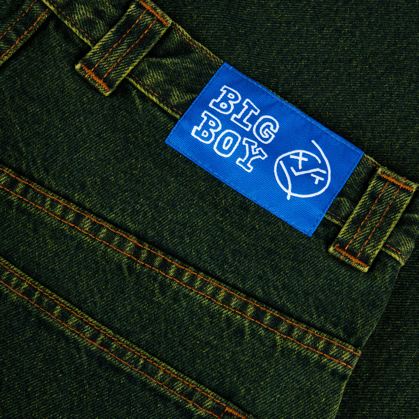 Big Boy Jeans, Chartreuse / Blue - Image 4