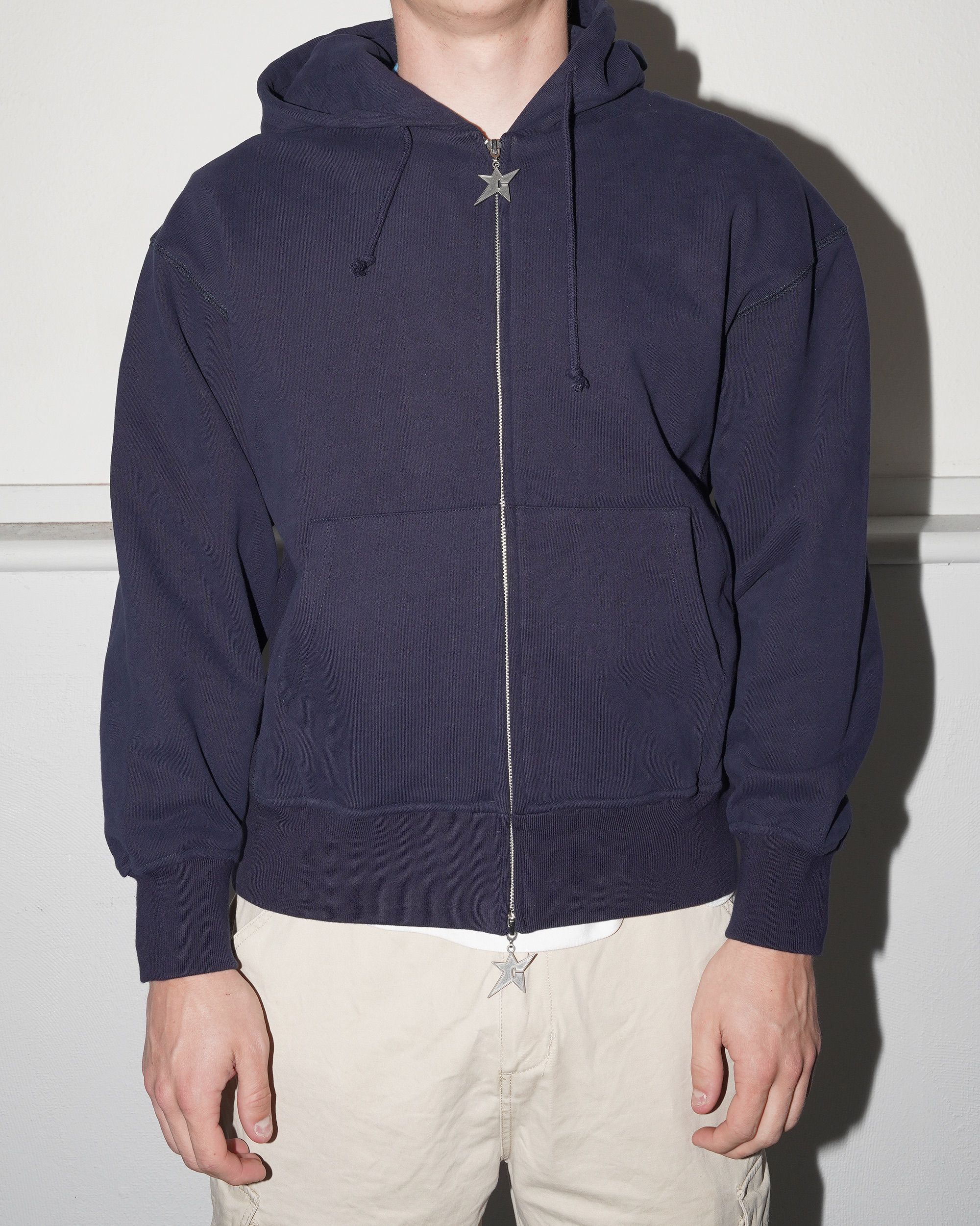 Big C-Star Double Zip Hood, Blue - Image 4