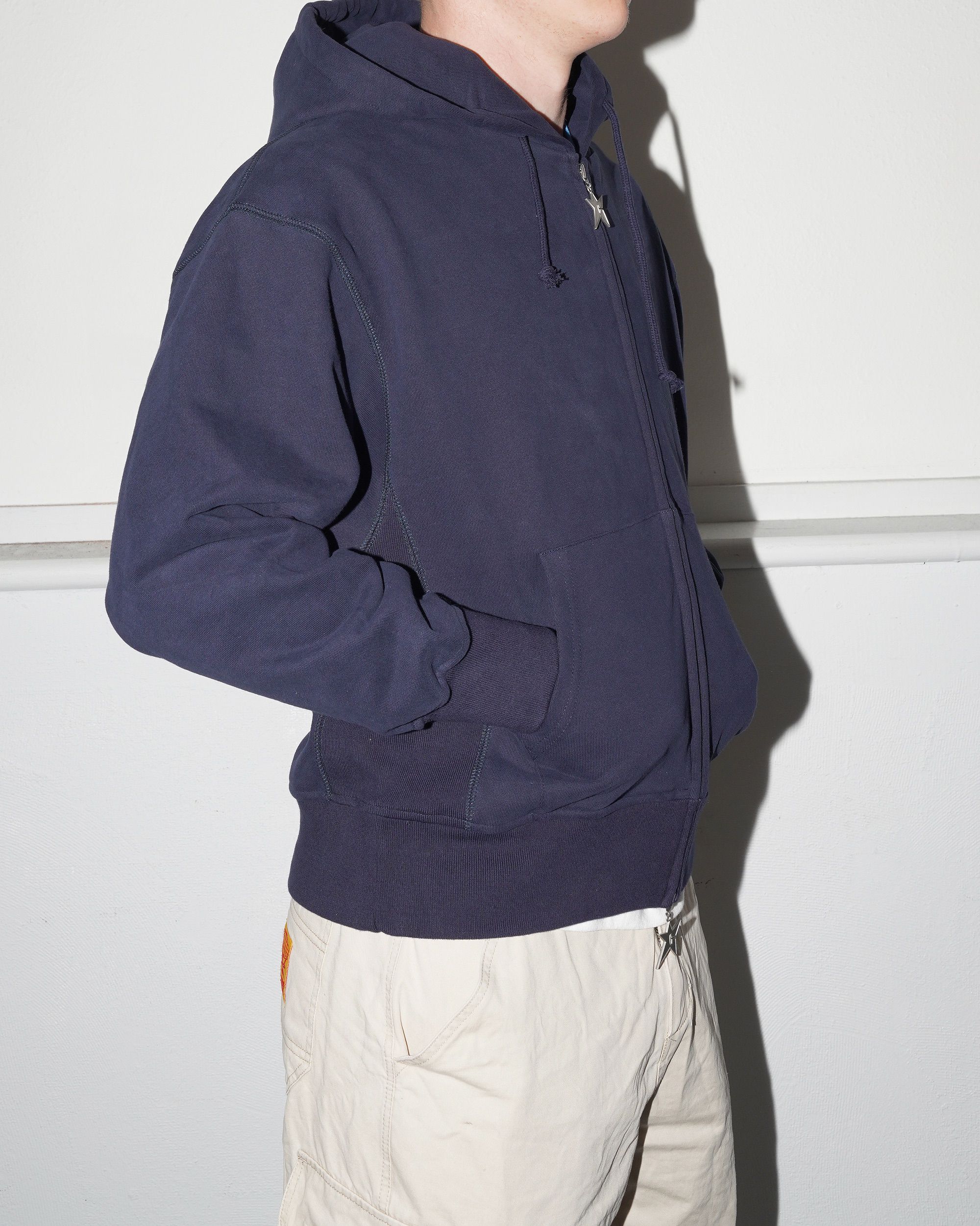 Big C-Star Double Zip Hood, Blue - Image 5