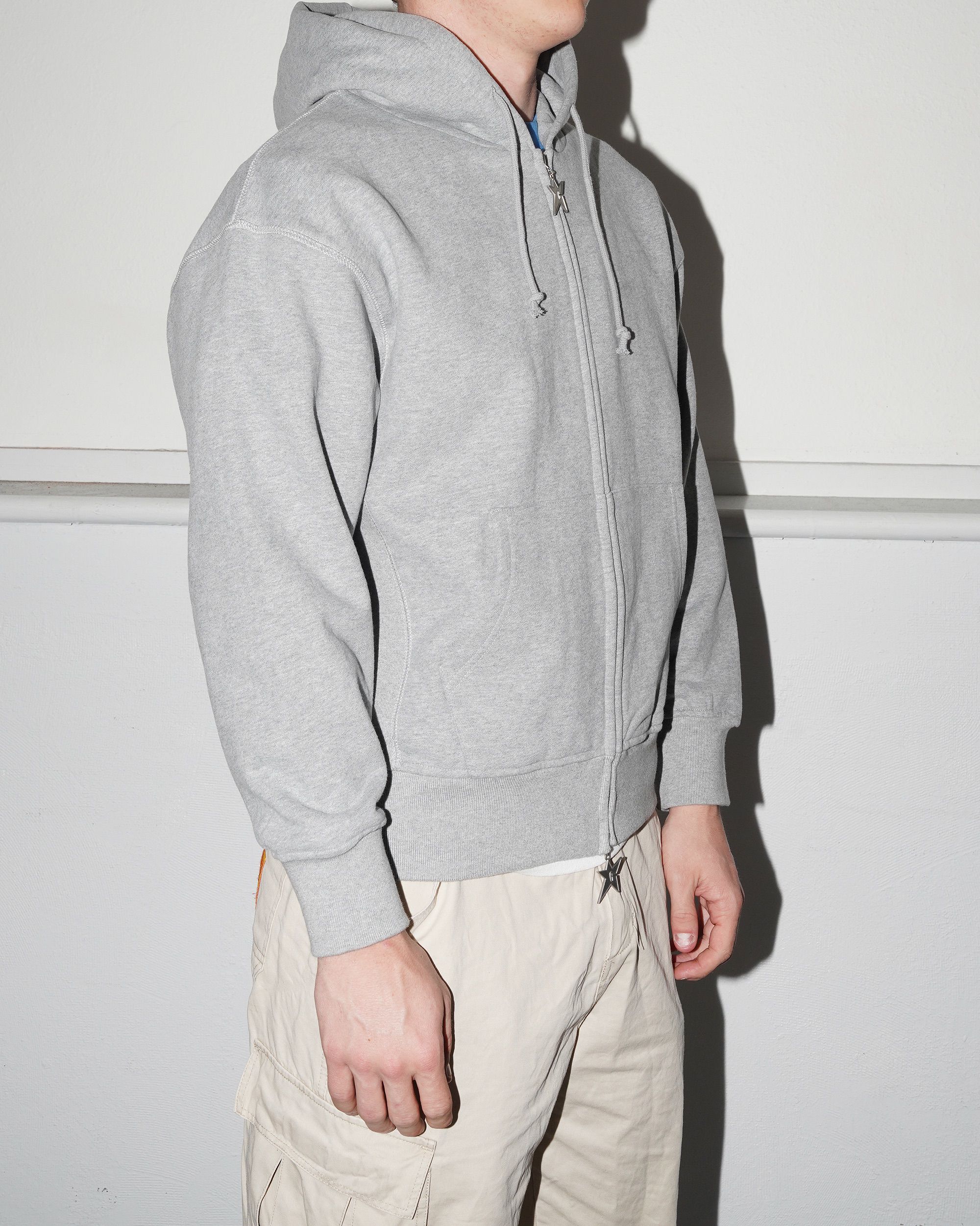 Big C-Star Double Zip Hood, Grey - Image 5