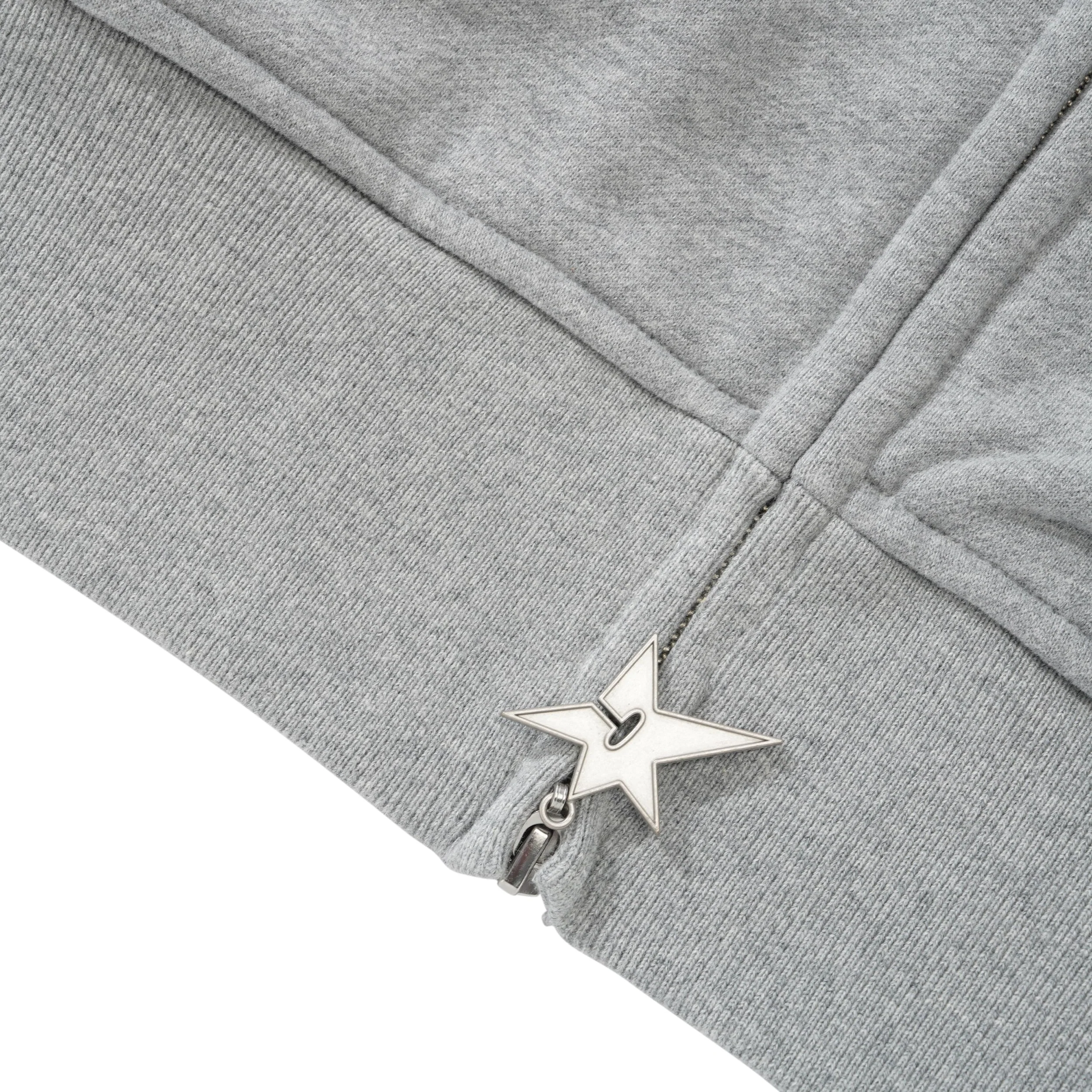 Big C-Star Double Zip Hood, Grey - Image 6