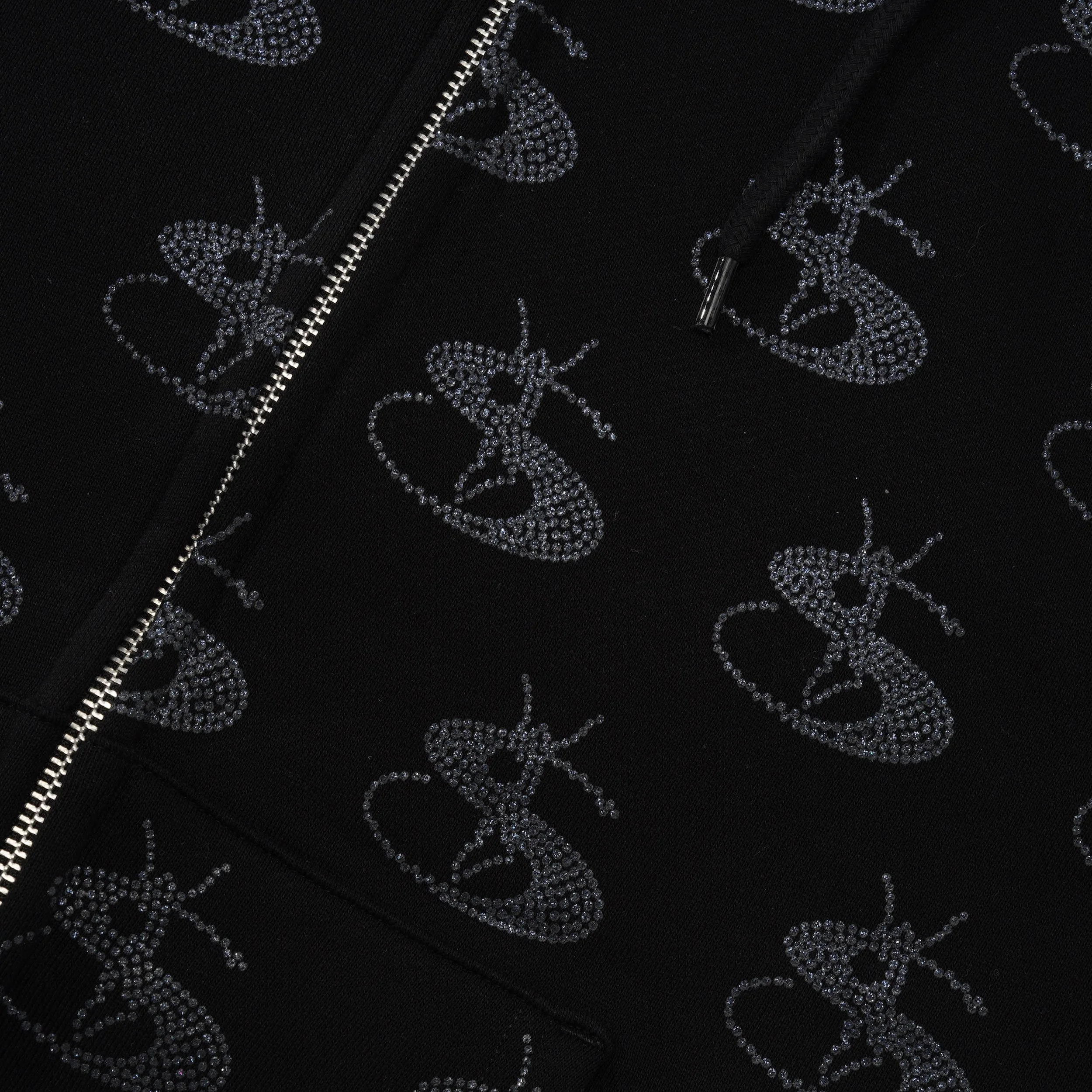 Bijou Pullover Hood, Black / Indigo - Image 2