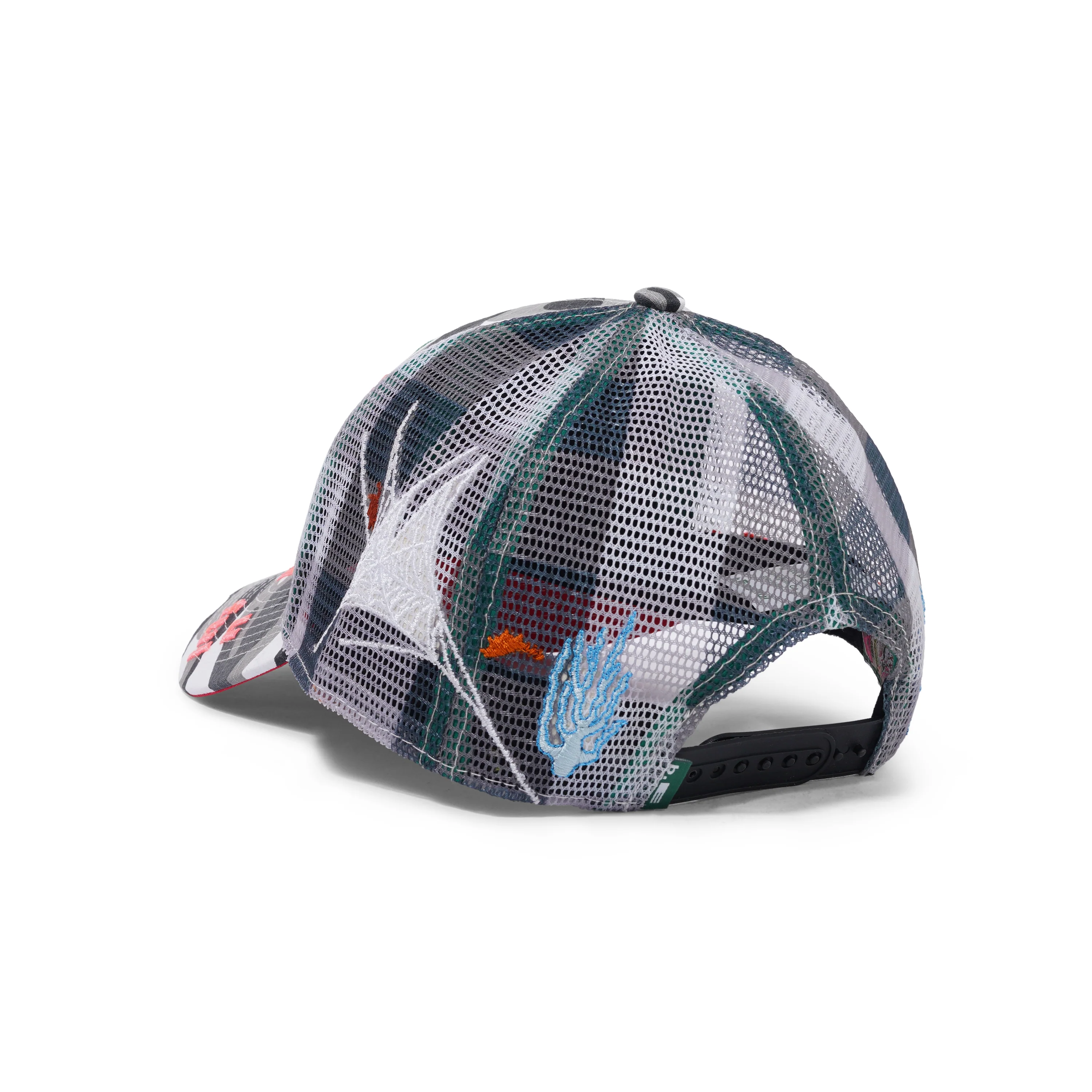 Biyu Hat, Black White Camo / Buffalo Check - Image 2