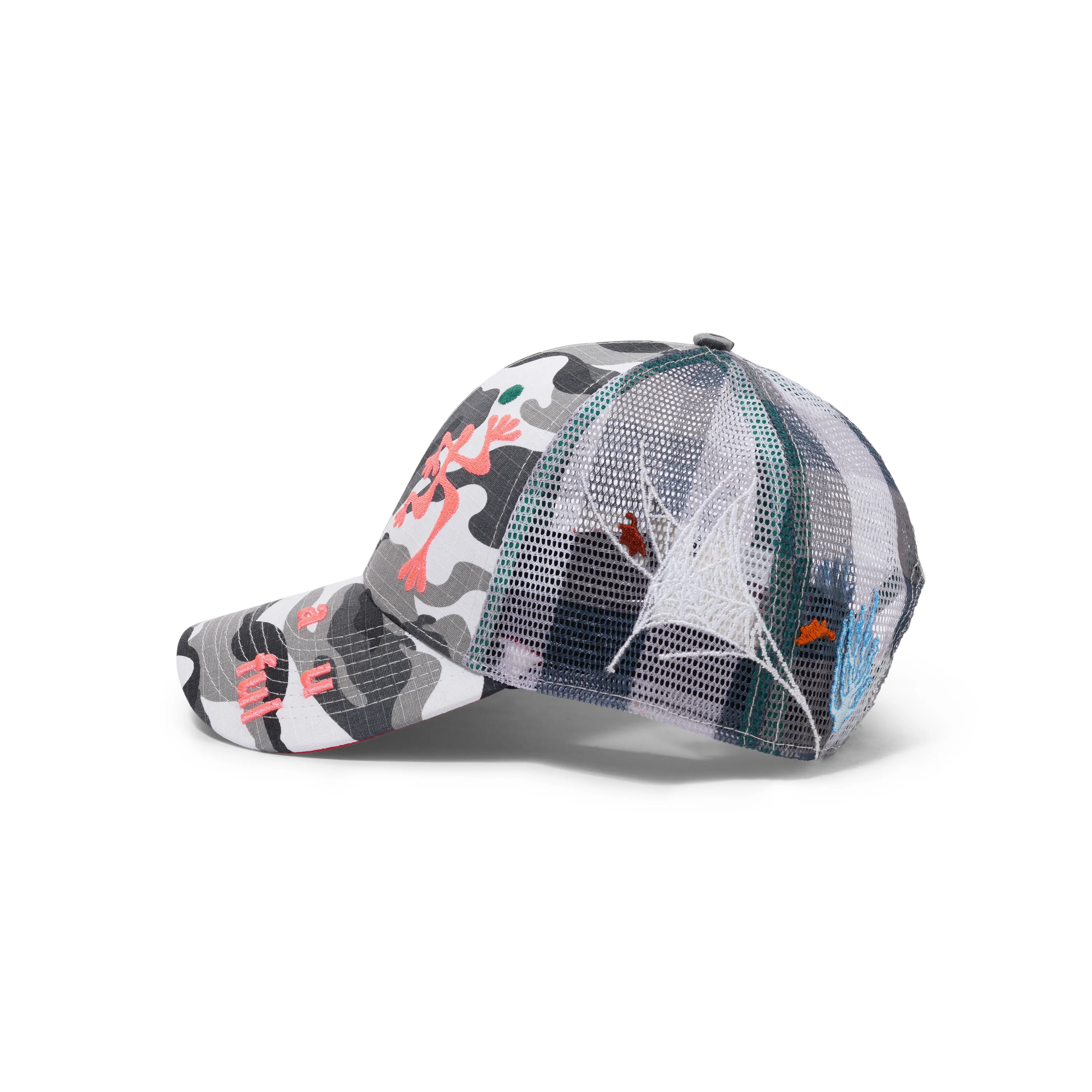 Biyu Hat, Black White Camo / Buffalo Check - Image 4