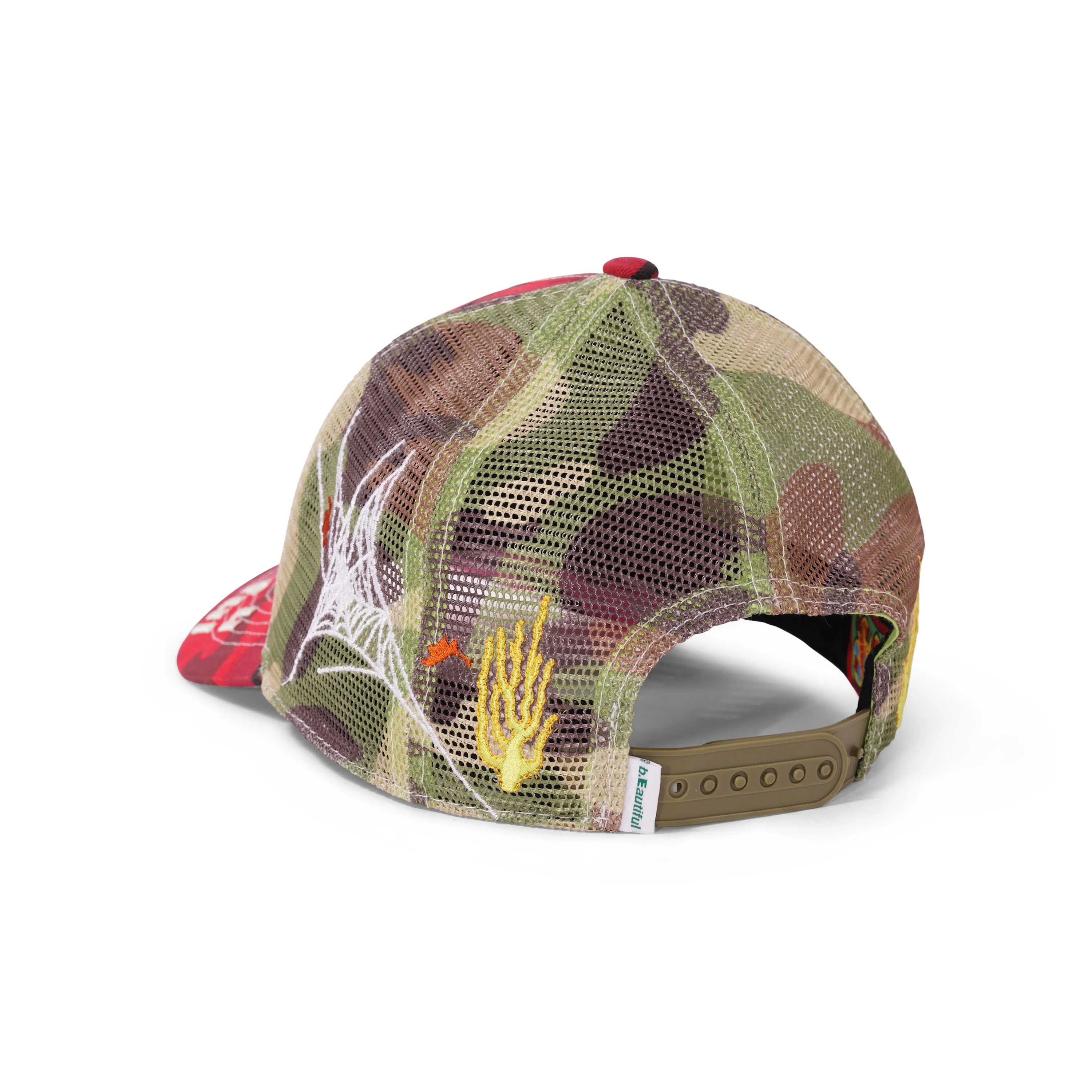 Biyu Trucker Hat, Red Camo - Image 2