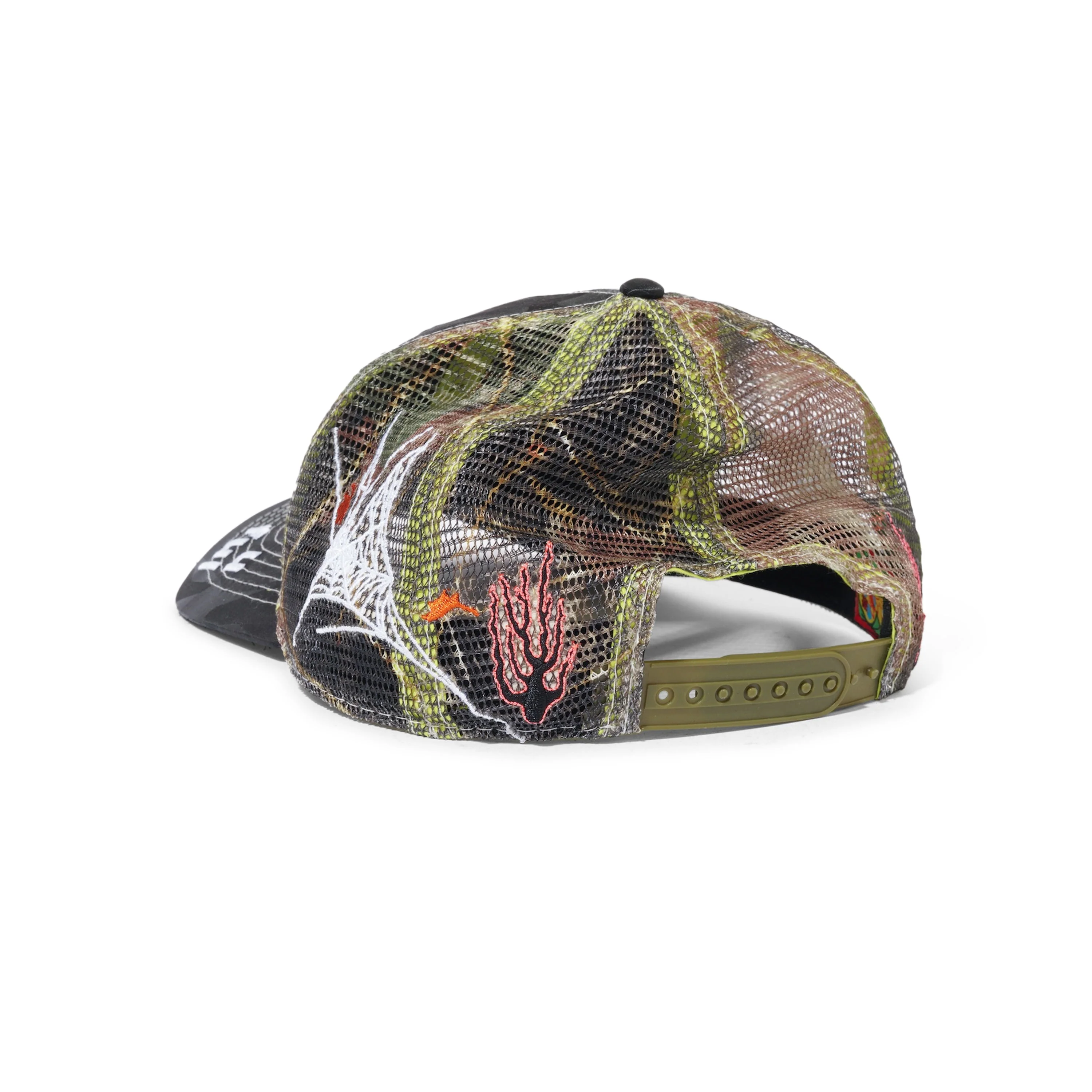 Biyu Trucker Hat, Satin Black Camo - Image 2