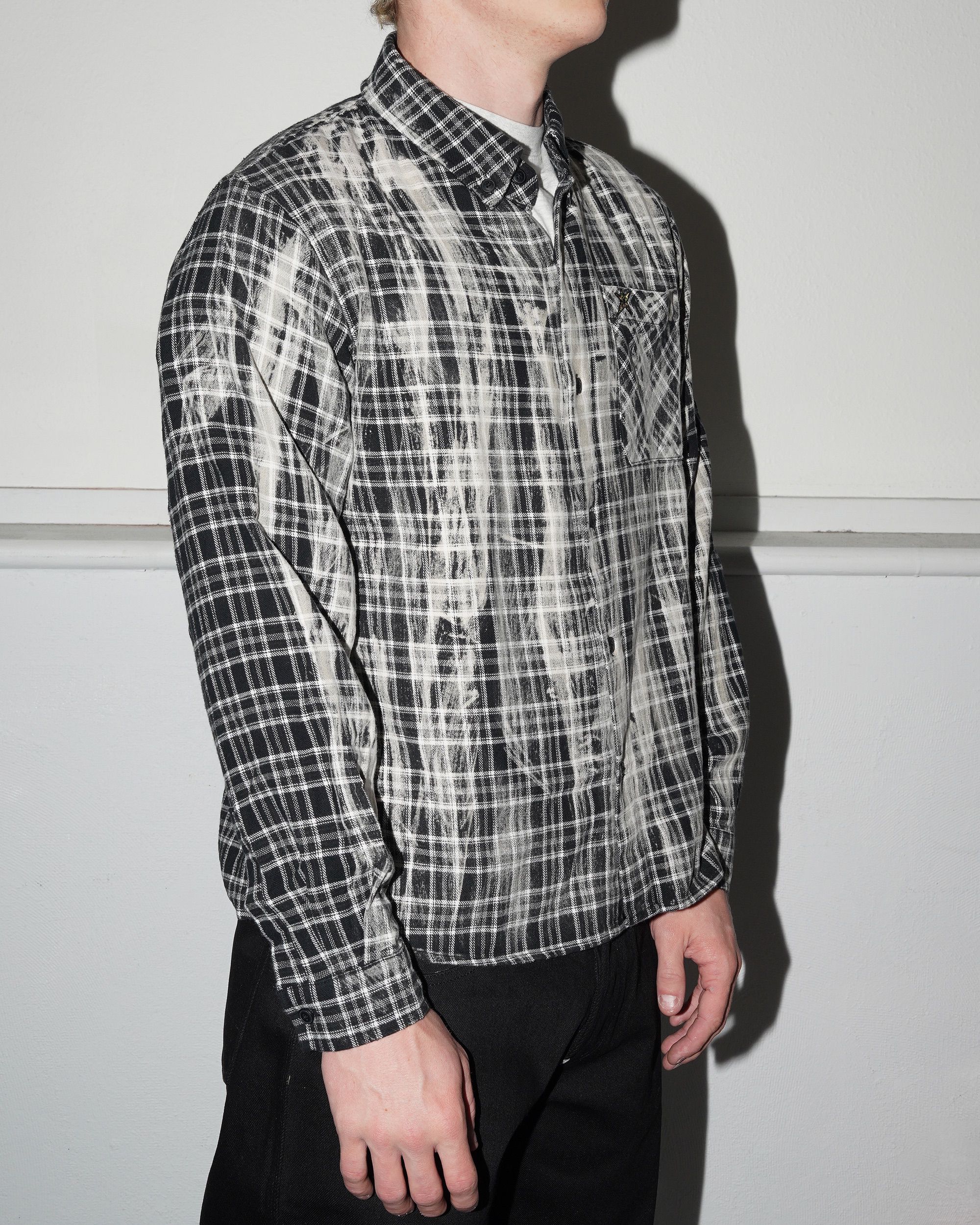 Bleached Flannel, Black - Image 3