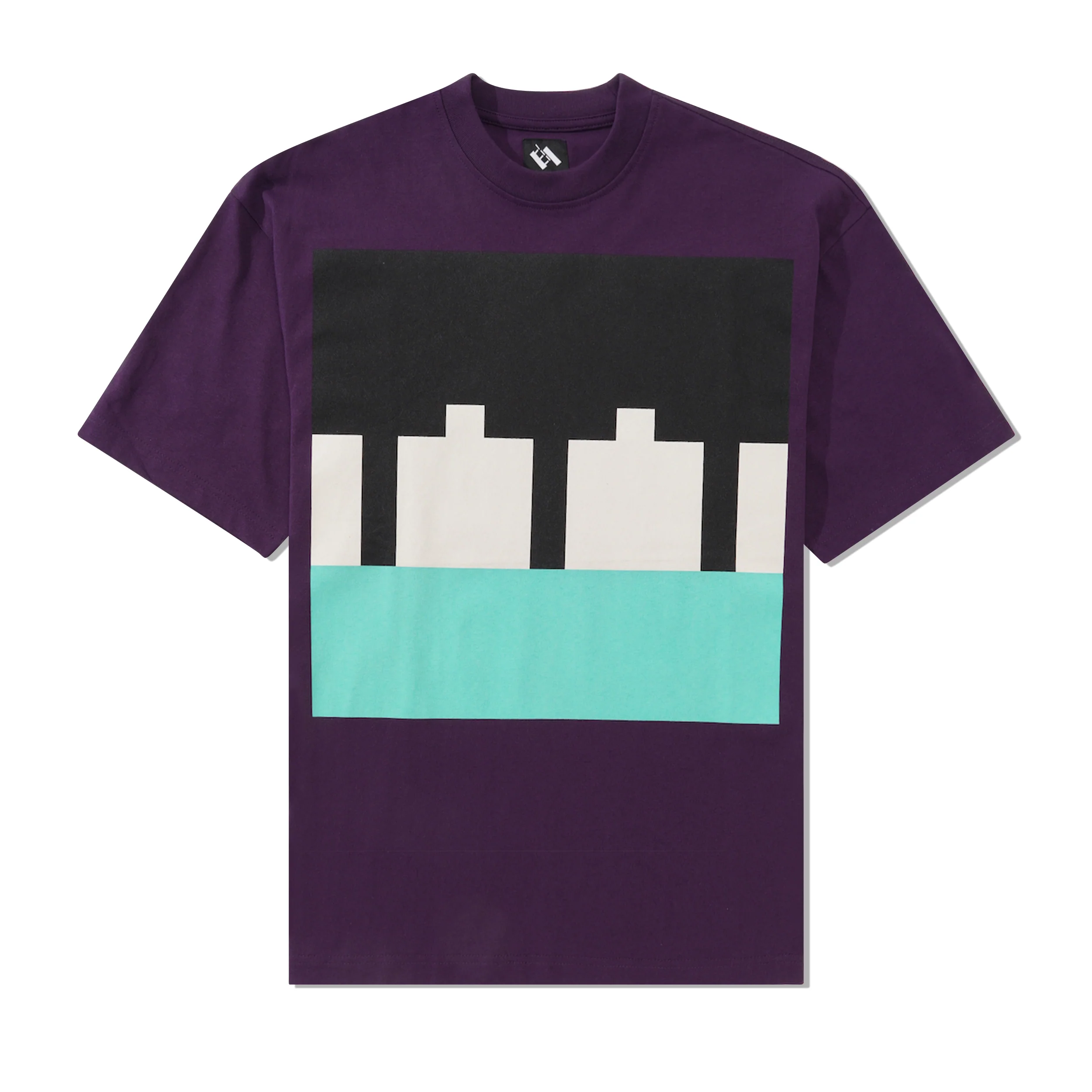 Block Tee, Purple