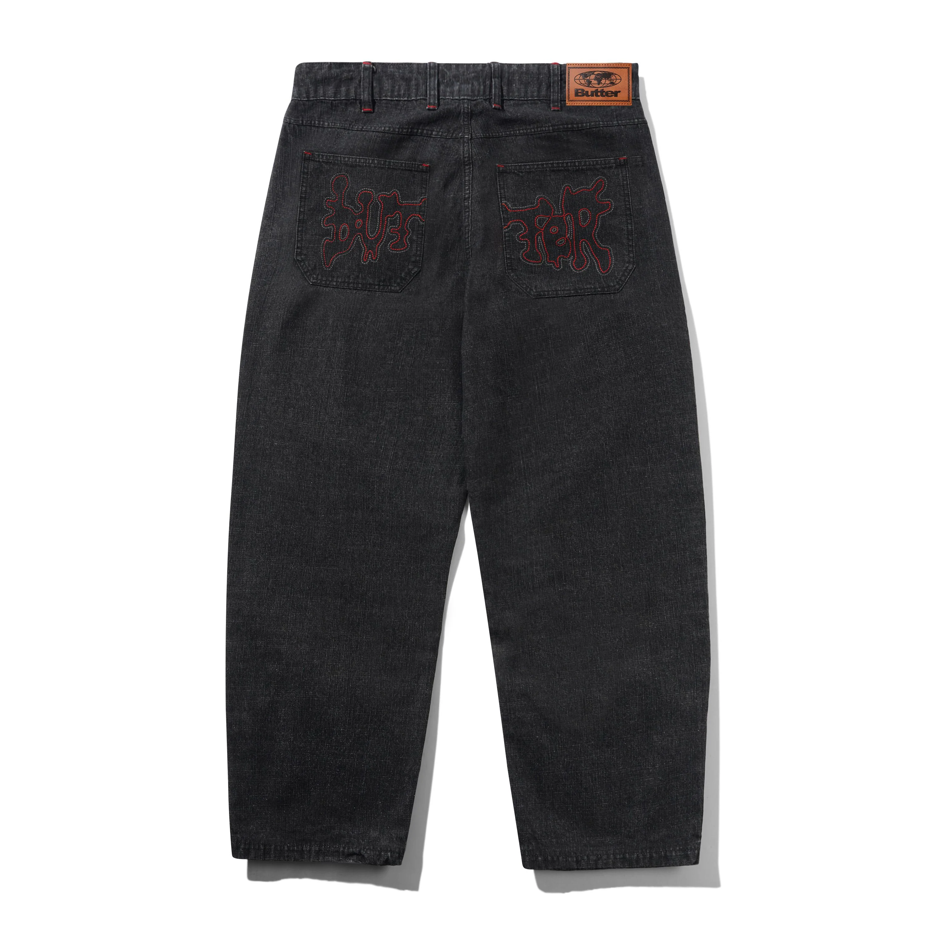 Blotch Denim Jeans, Streaky Black - Image 2