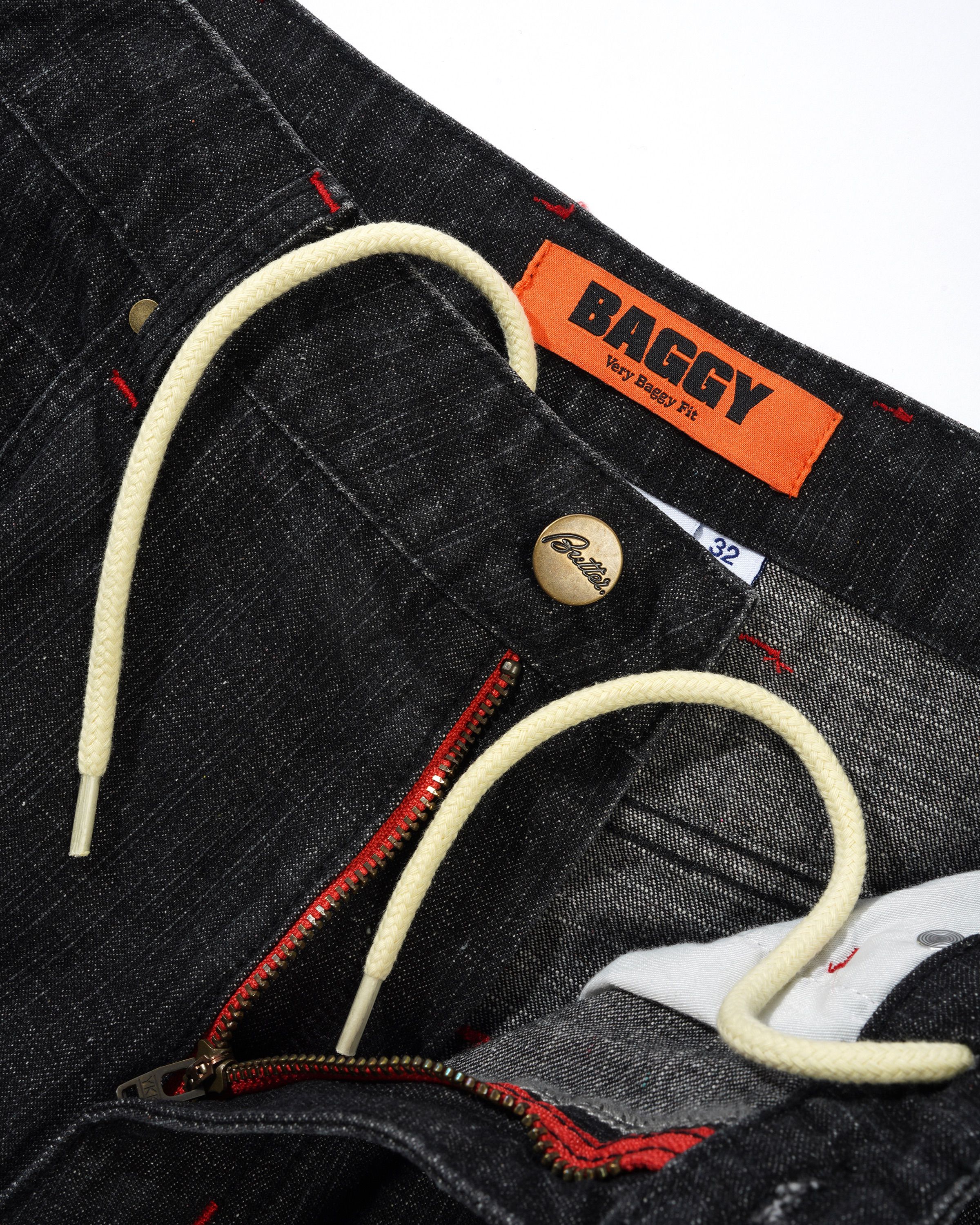 Blotch Denim Jeans, Streaky Black - Image 3