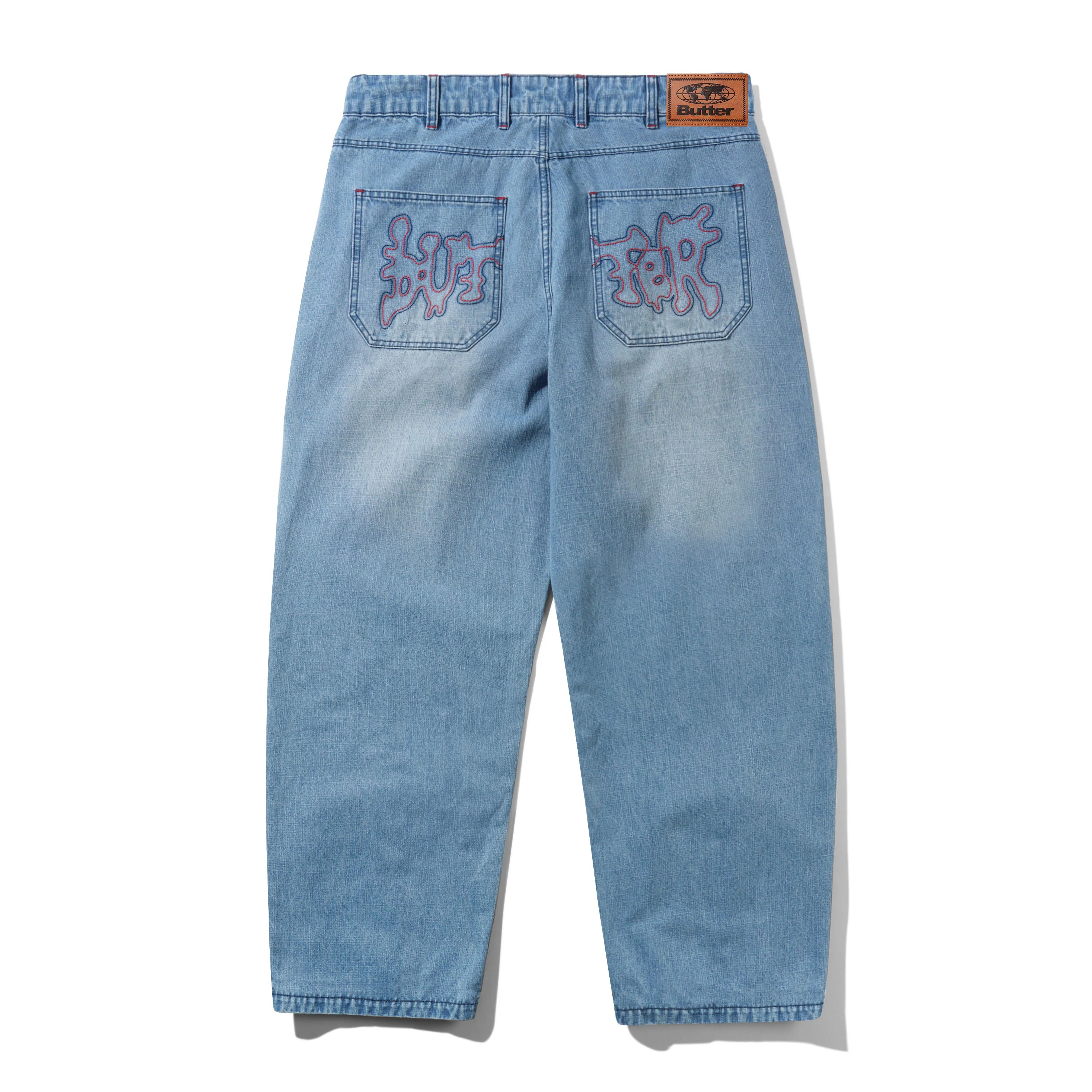 Blotch Denim Jeans, Streaky Blue - Image 2