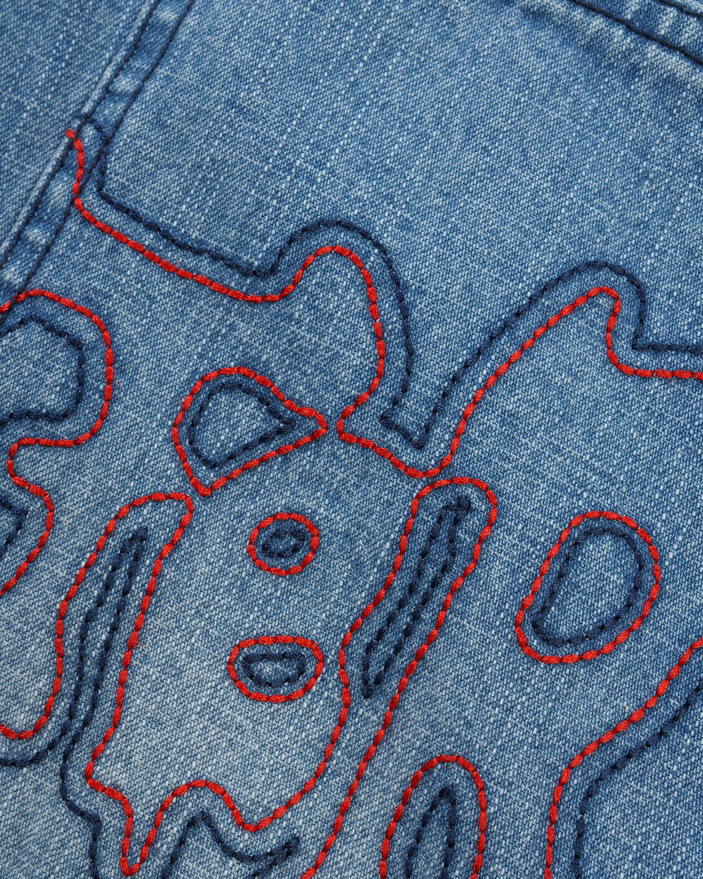 Blotch Denim Jeans, Streaky Blue - Image 5