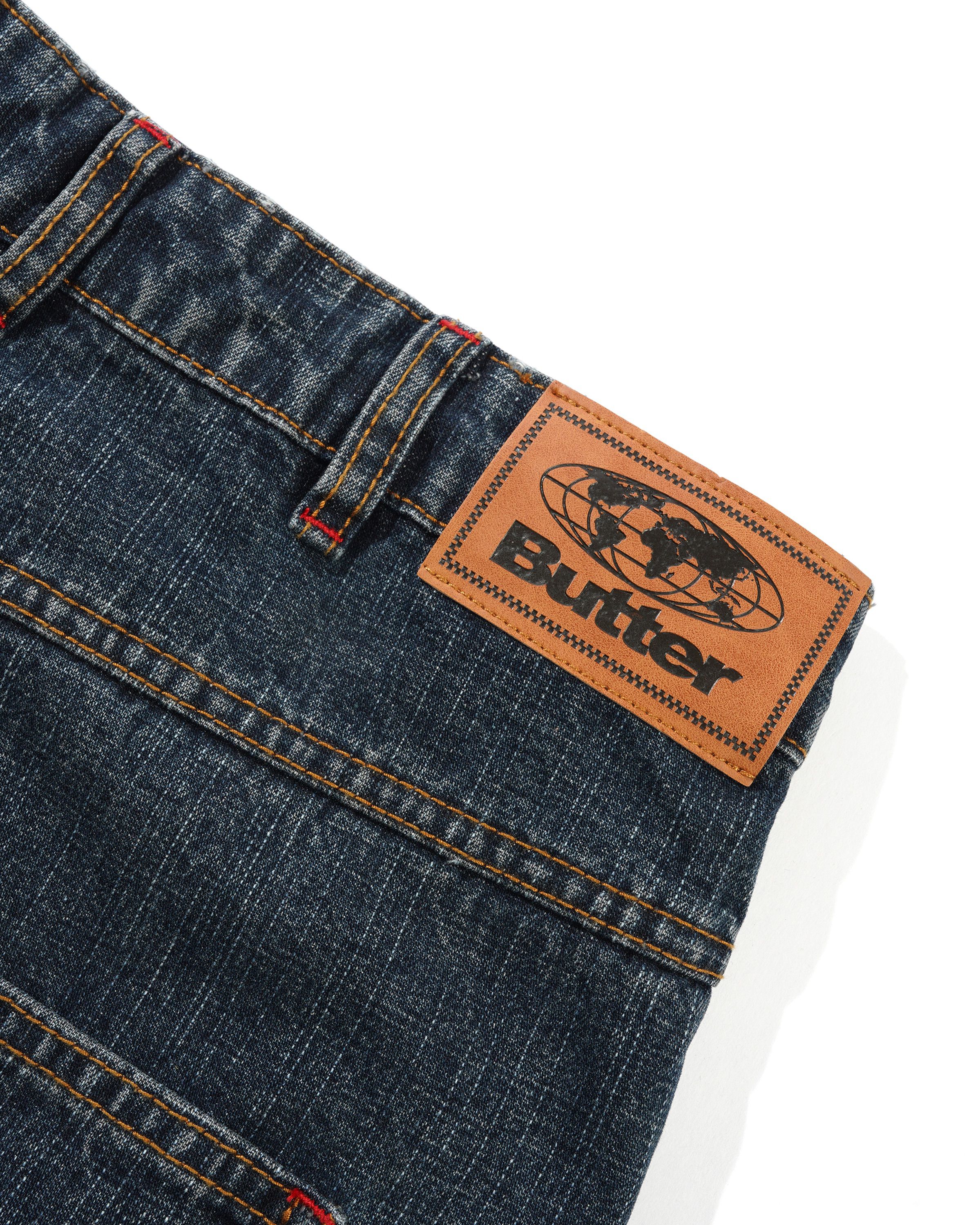 Blotch Denim Jeans, Streaky Navy - Image 5