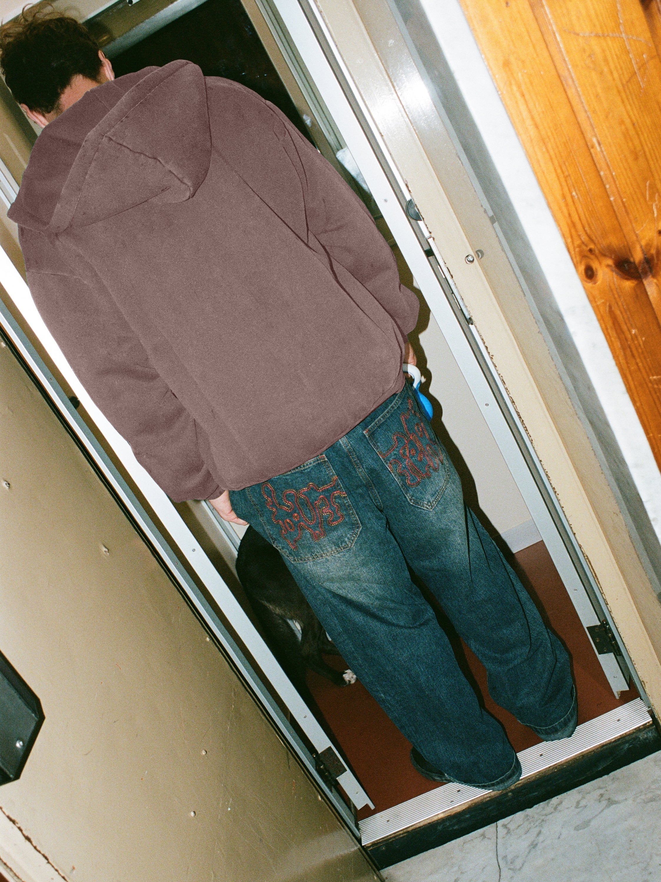 Blotch Denim Jeans, Streaky Navy - Image 6
