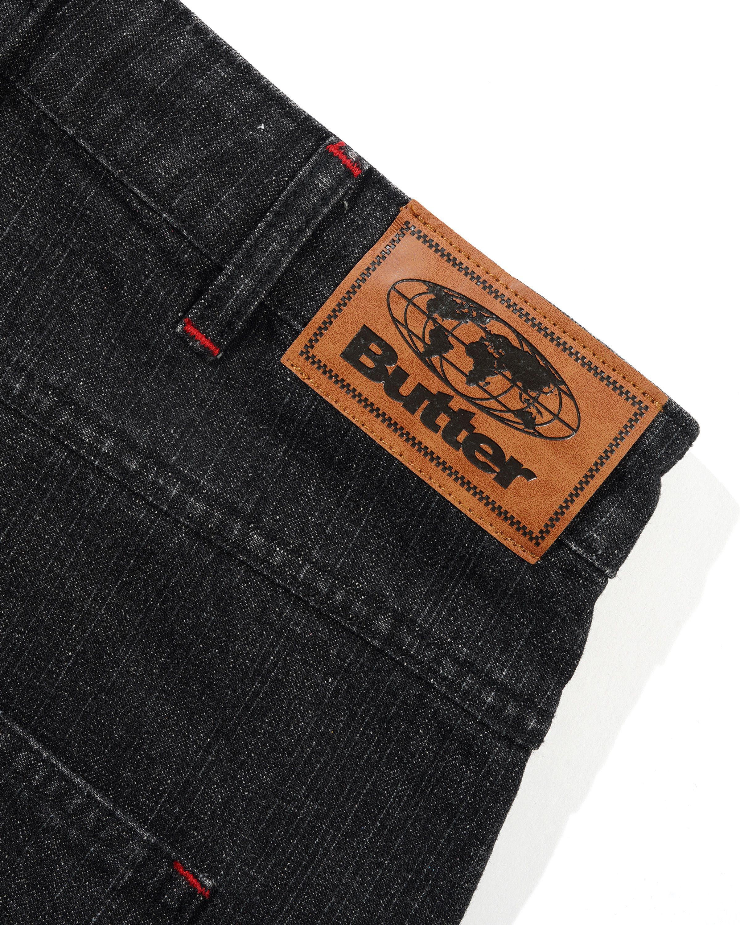 Blotch Denim Shorts, Streaky Black - Image 5