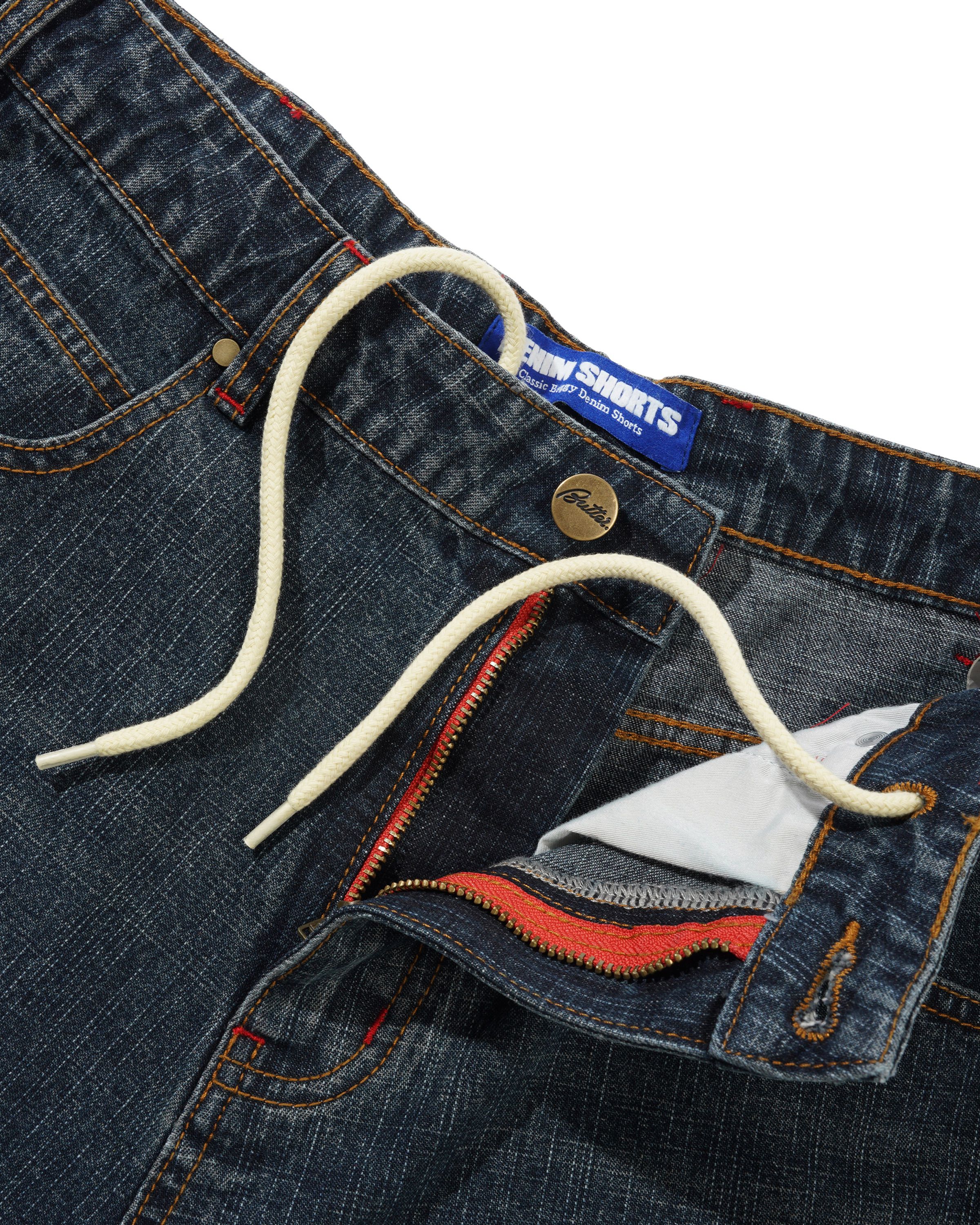 Blotch Denim Shorts, Streaky Navy - Image 5