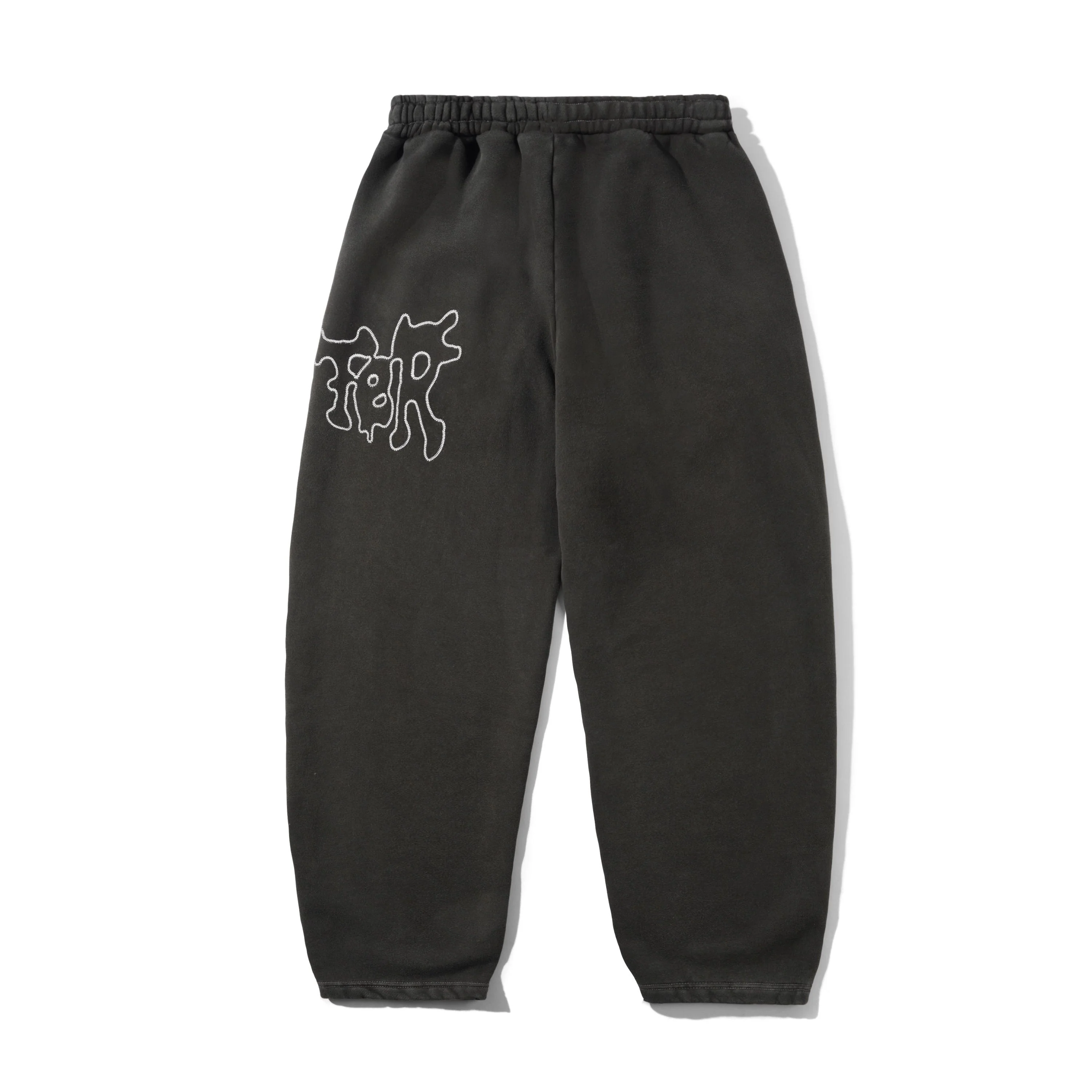 Blotch Fleece Pants, Washed Black - Image 2