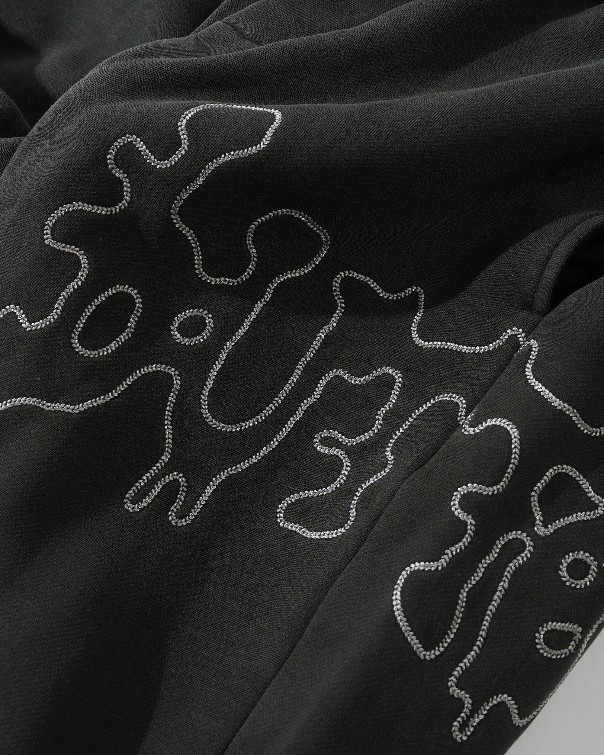 Blotch Fleece Pants, Washed Black - Image 4