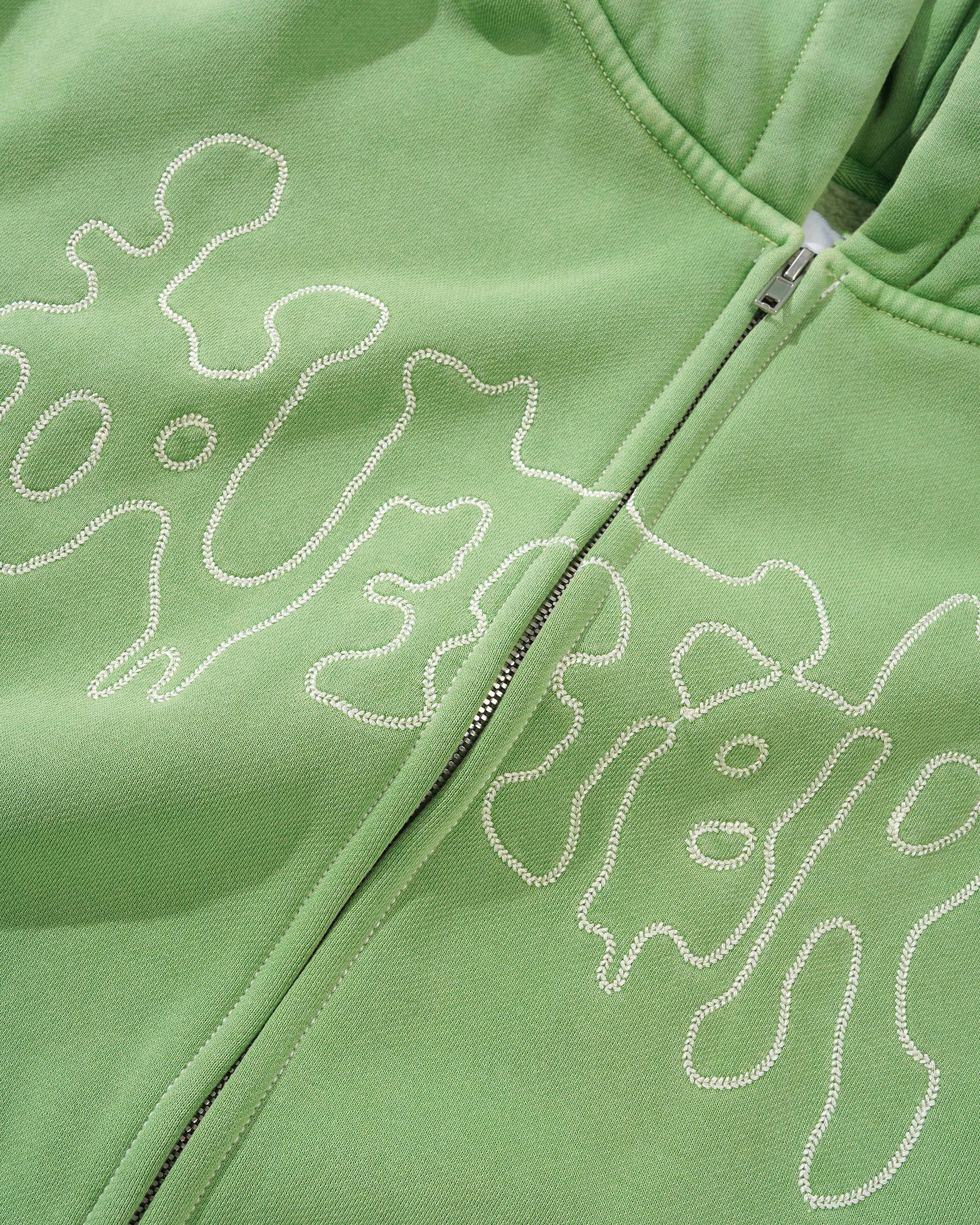 Blotch Zip-Thru Hood, Washed Green - Image 2
