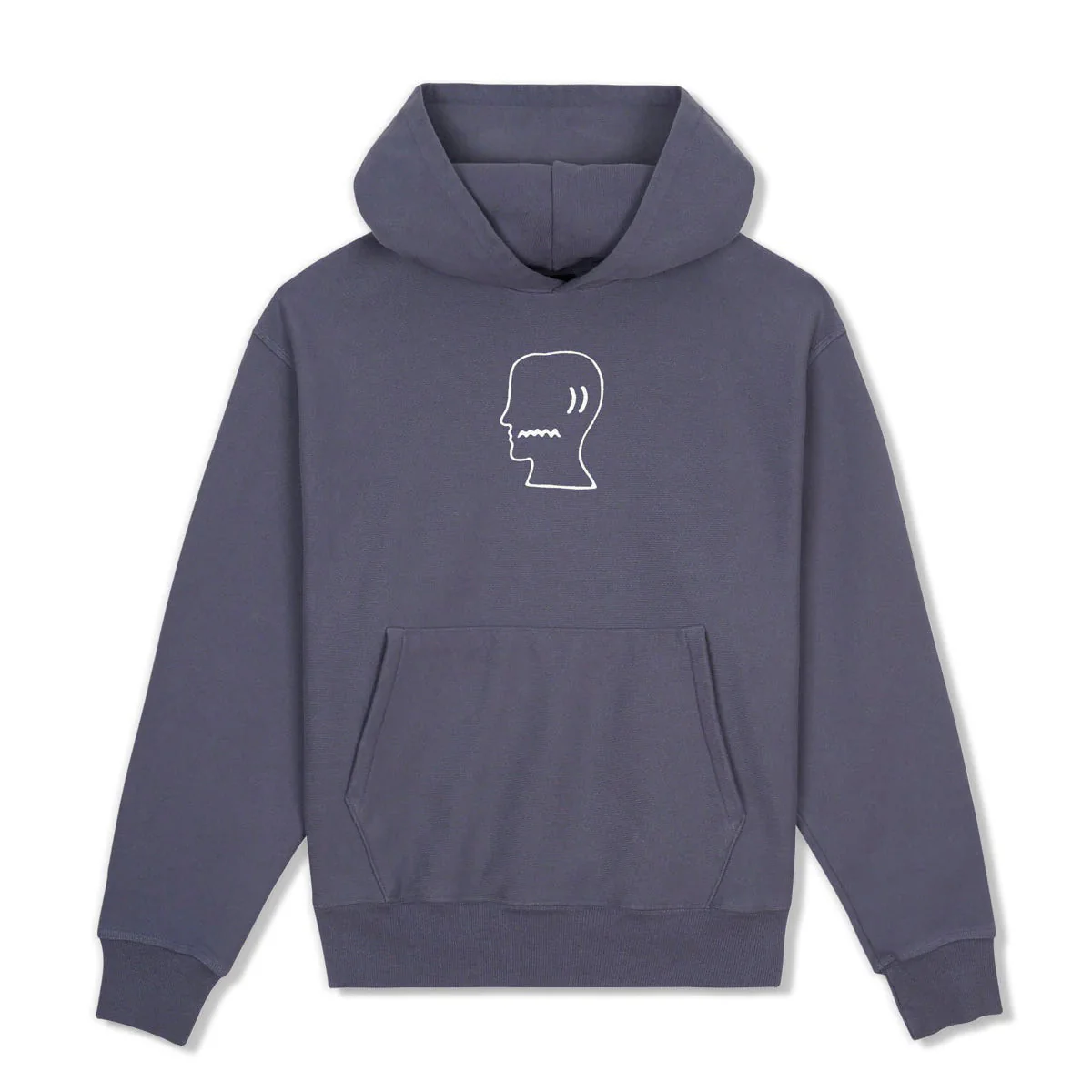 Brain Dead Logohead Pullover Hood, Slate