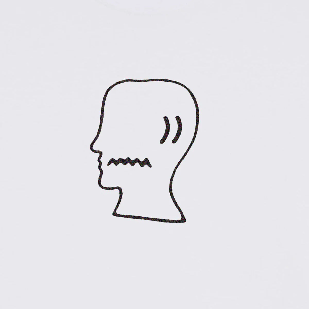 Brain Dead Logohead Tee, White - Image 2