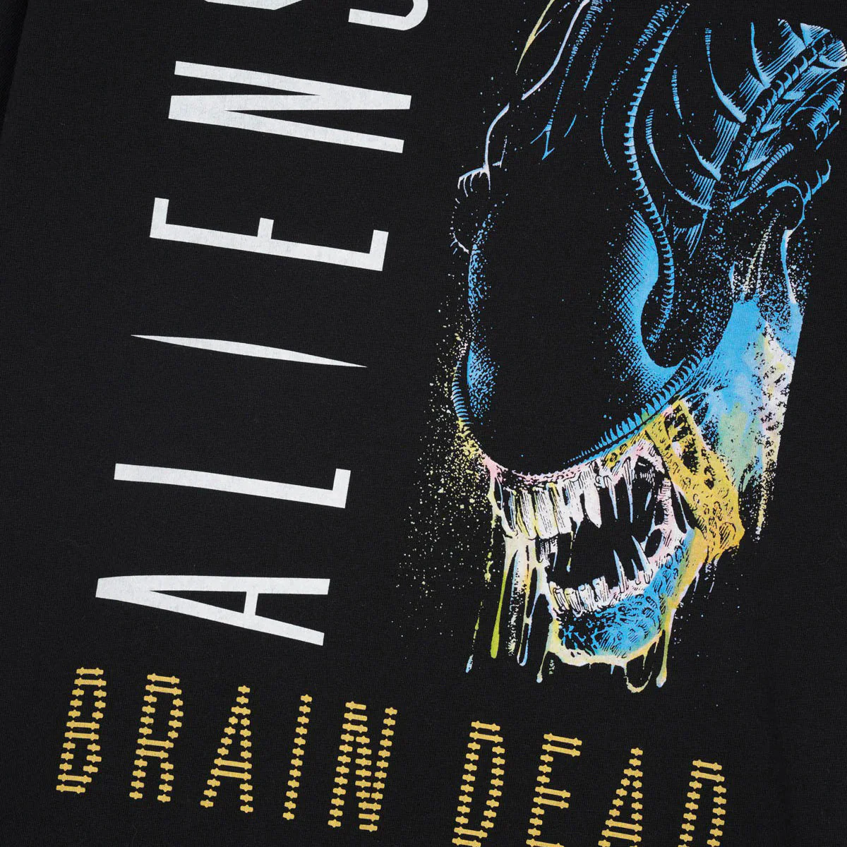 Brain Dead x Aliens Final Sight Tee, Black - Image 2