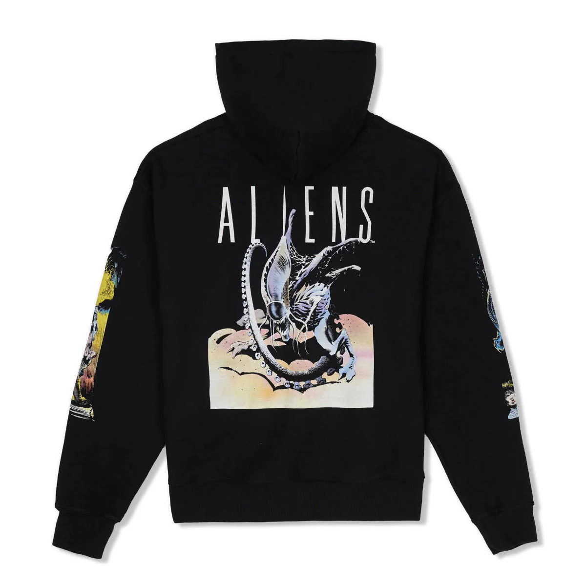 Brain Dead x Aliens Pullover Hood, Black - Image 3