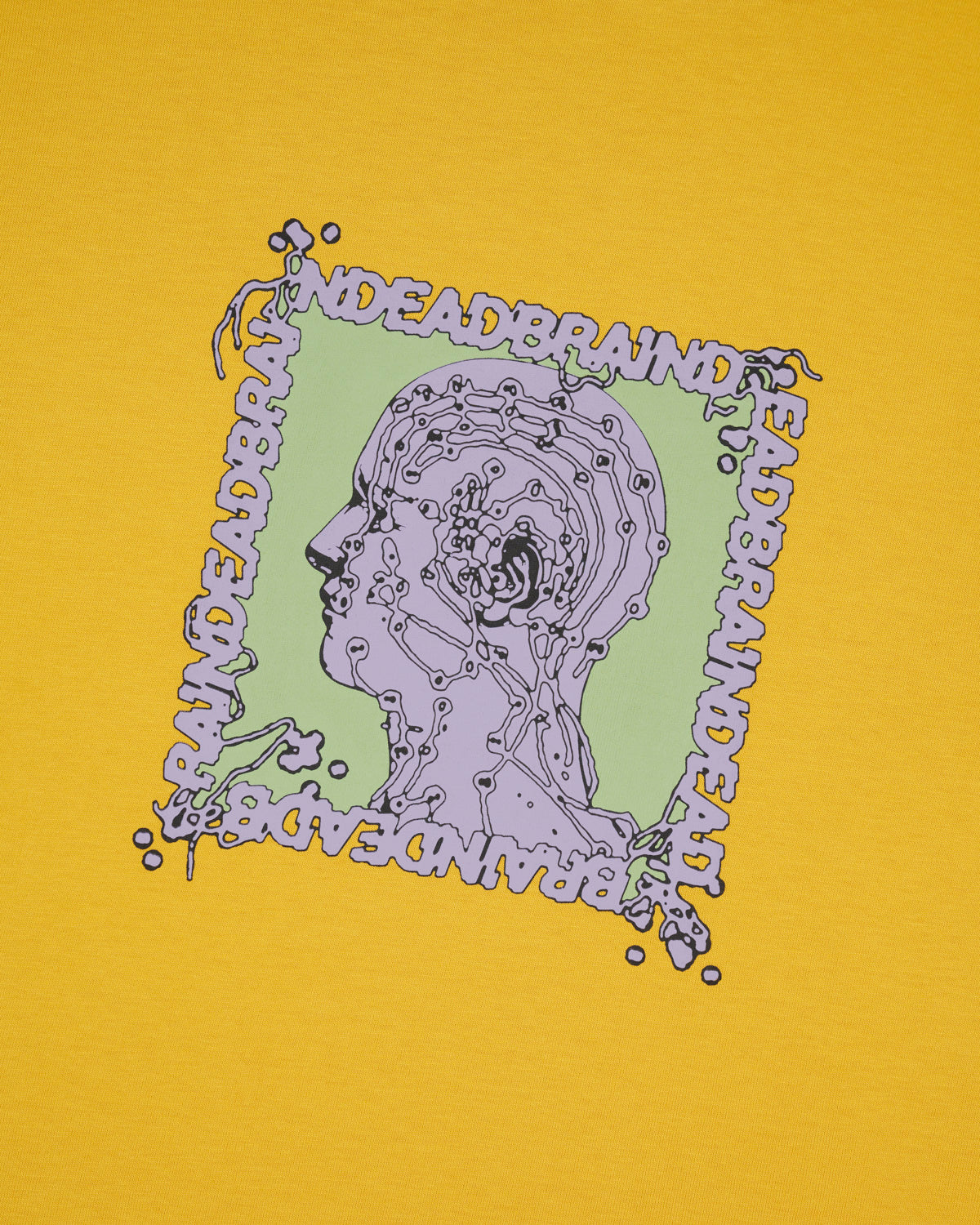 Brain Scanner L/S Tee, Mustard - Image 2