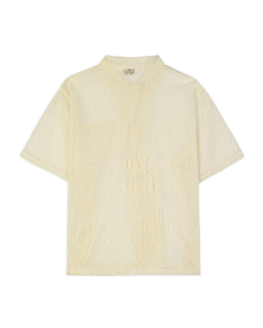 Engineered Mesh S/S Button Up, Natural - Image 2