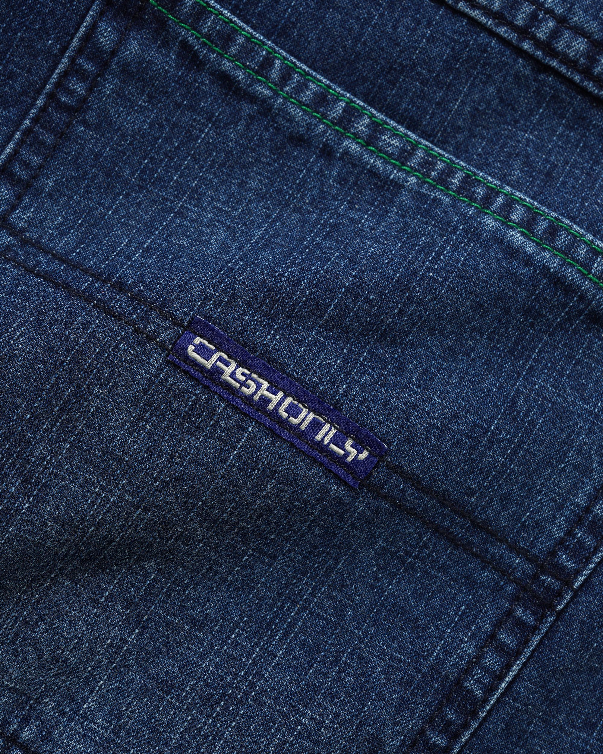 Break Denim Jeans, Washed Slub Blue - Image 8