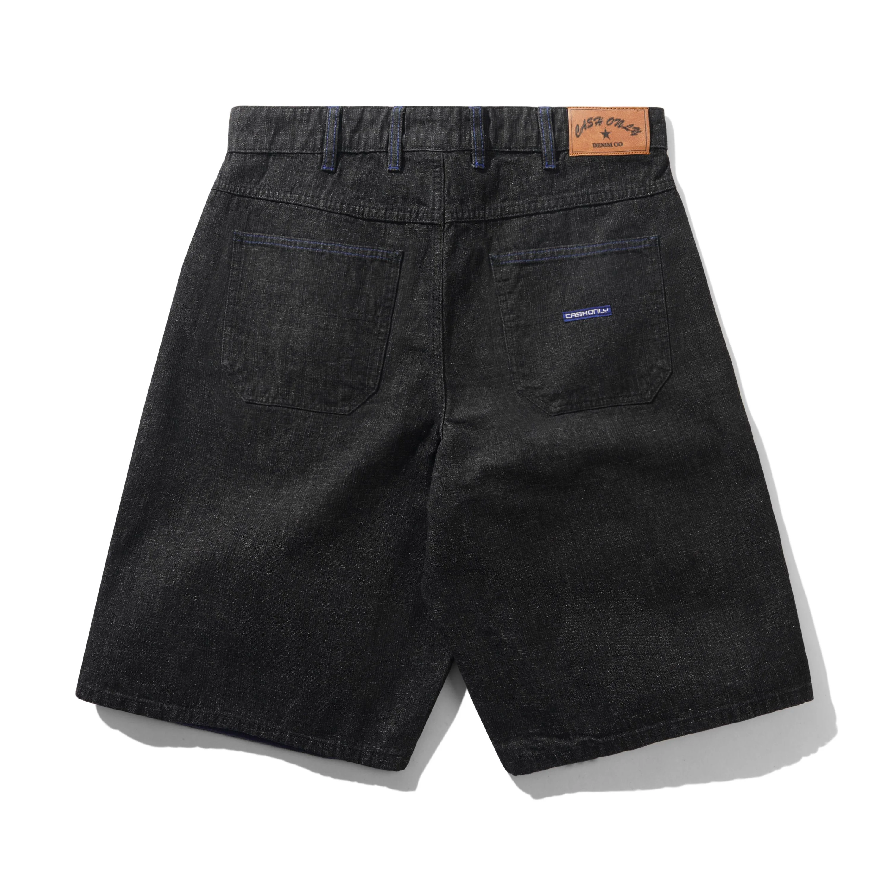 Break Denim Shorts, Streaky Black - Image 2
