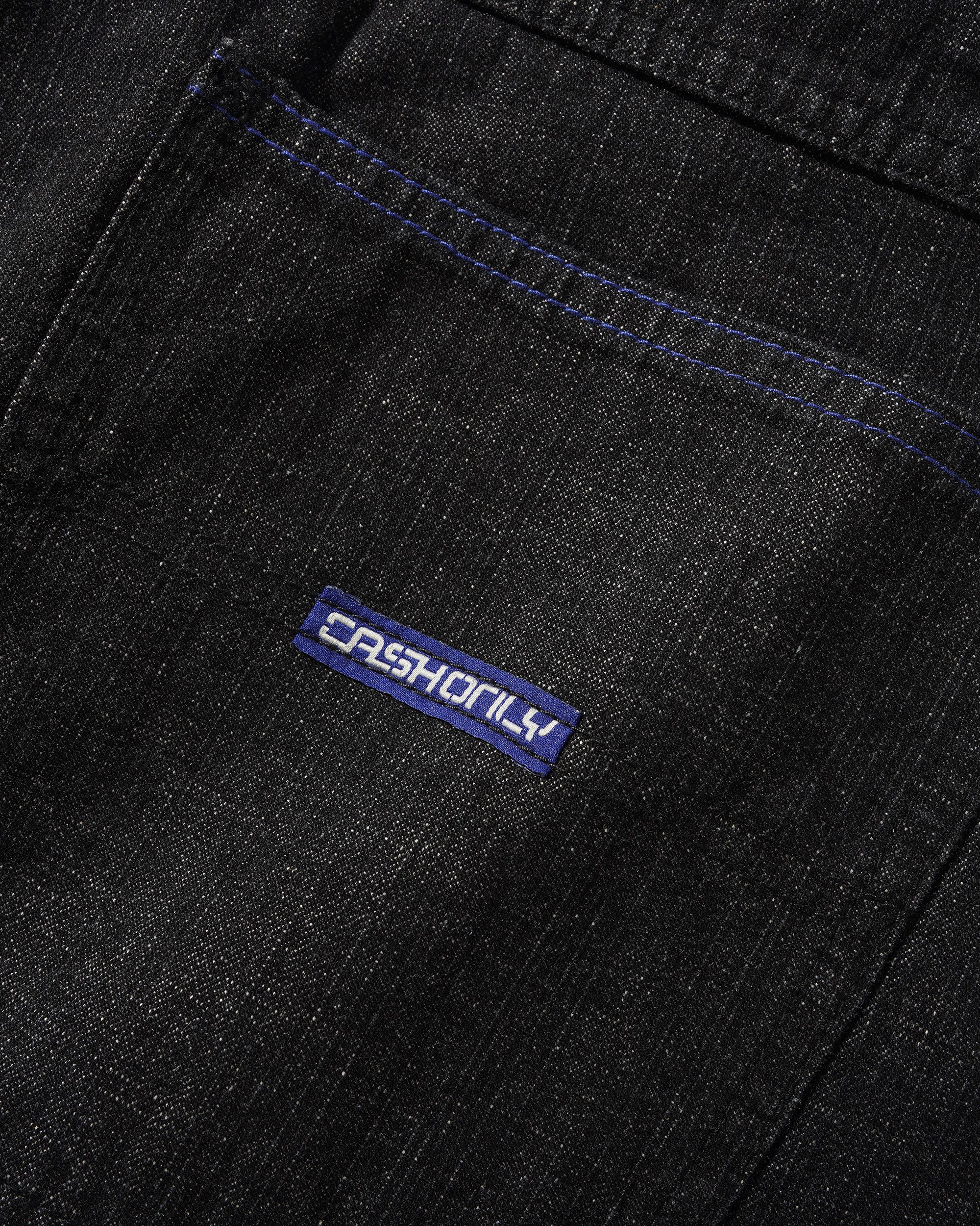 Break Denim Shorts, Streaky Black - Image 4