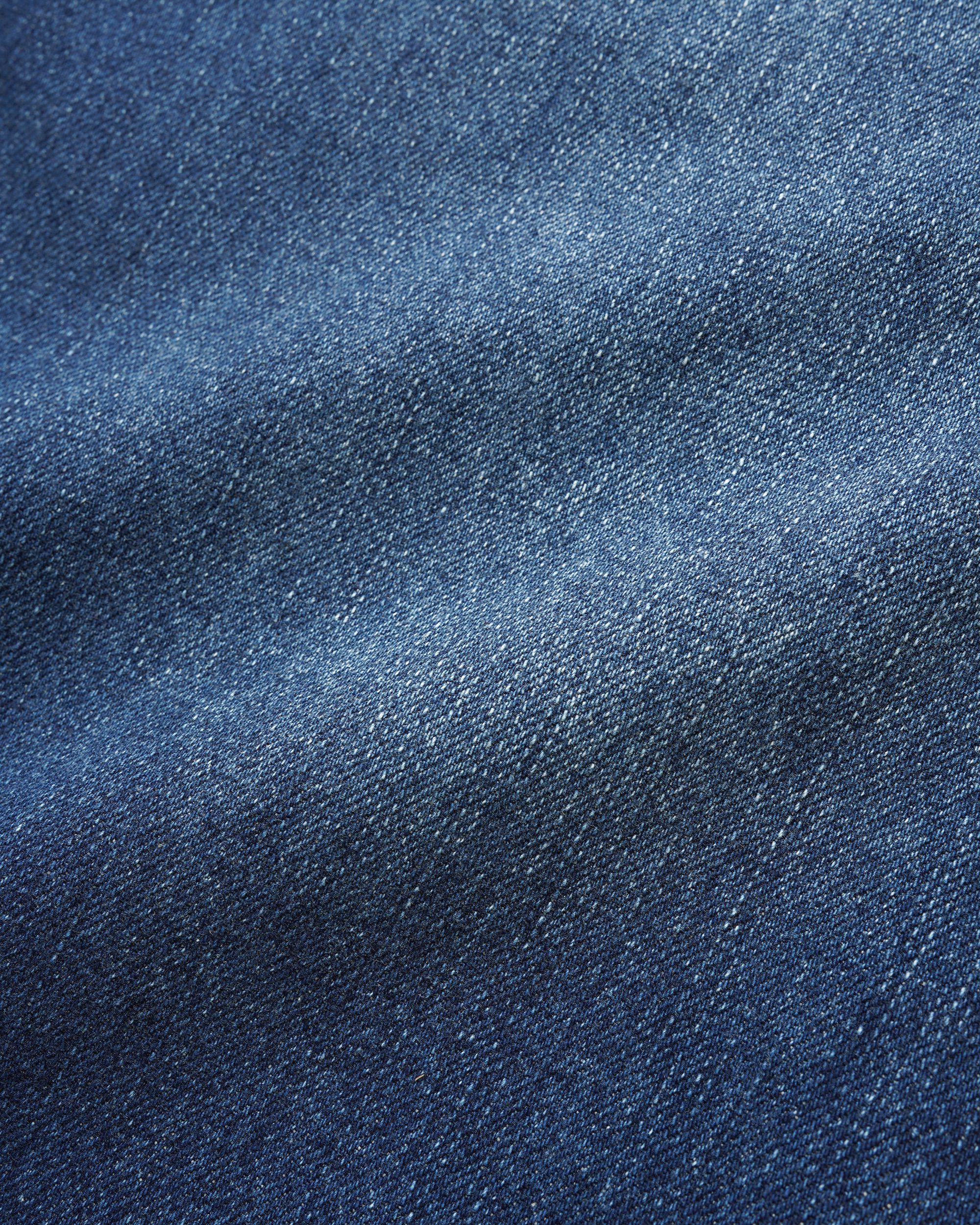 Break Denim Shorts, Washed Slub Blue - Image 3