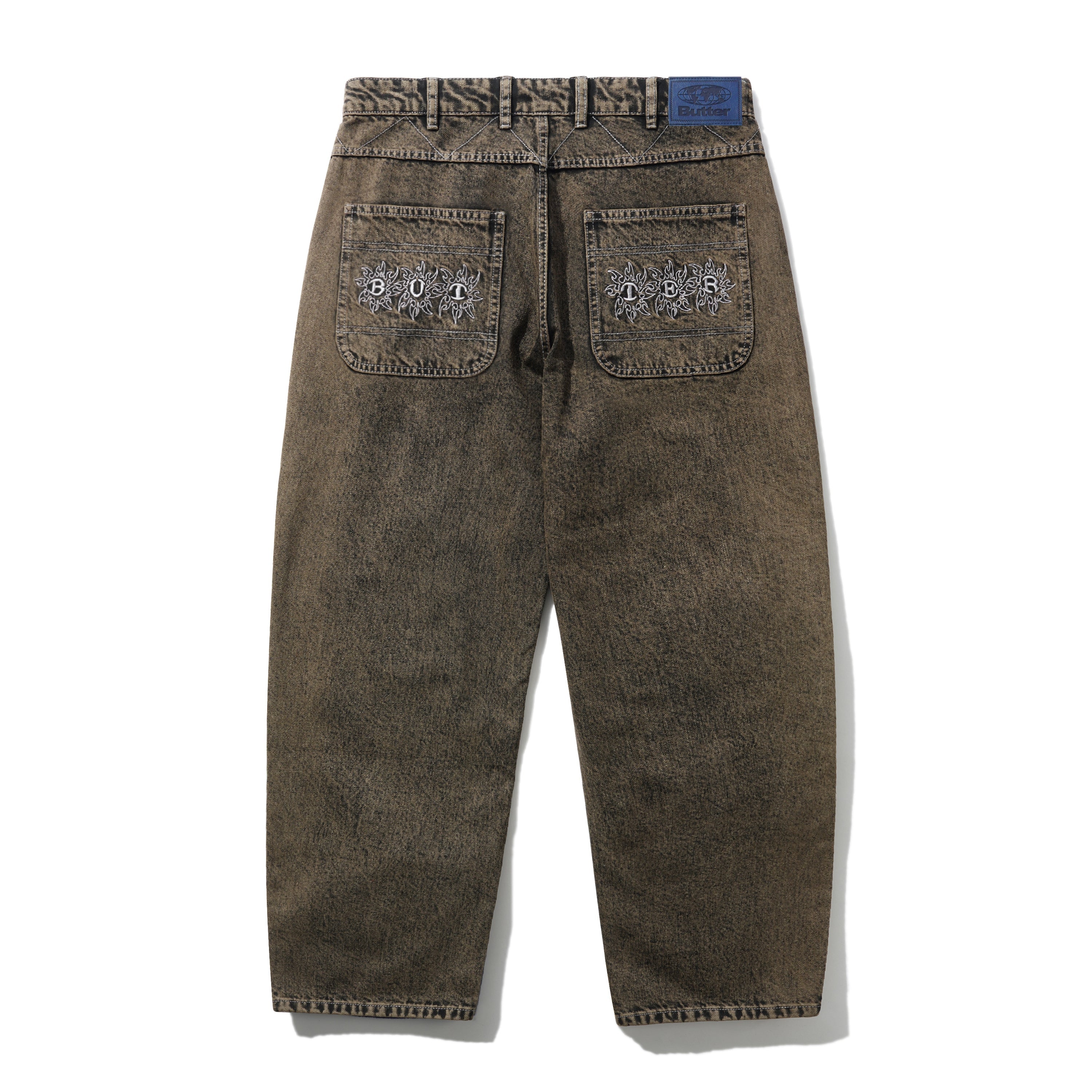 Bronco Denim Jeans, Brown Tint - Image 2