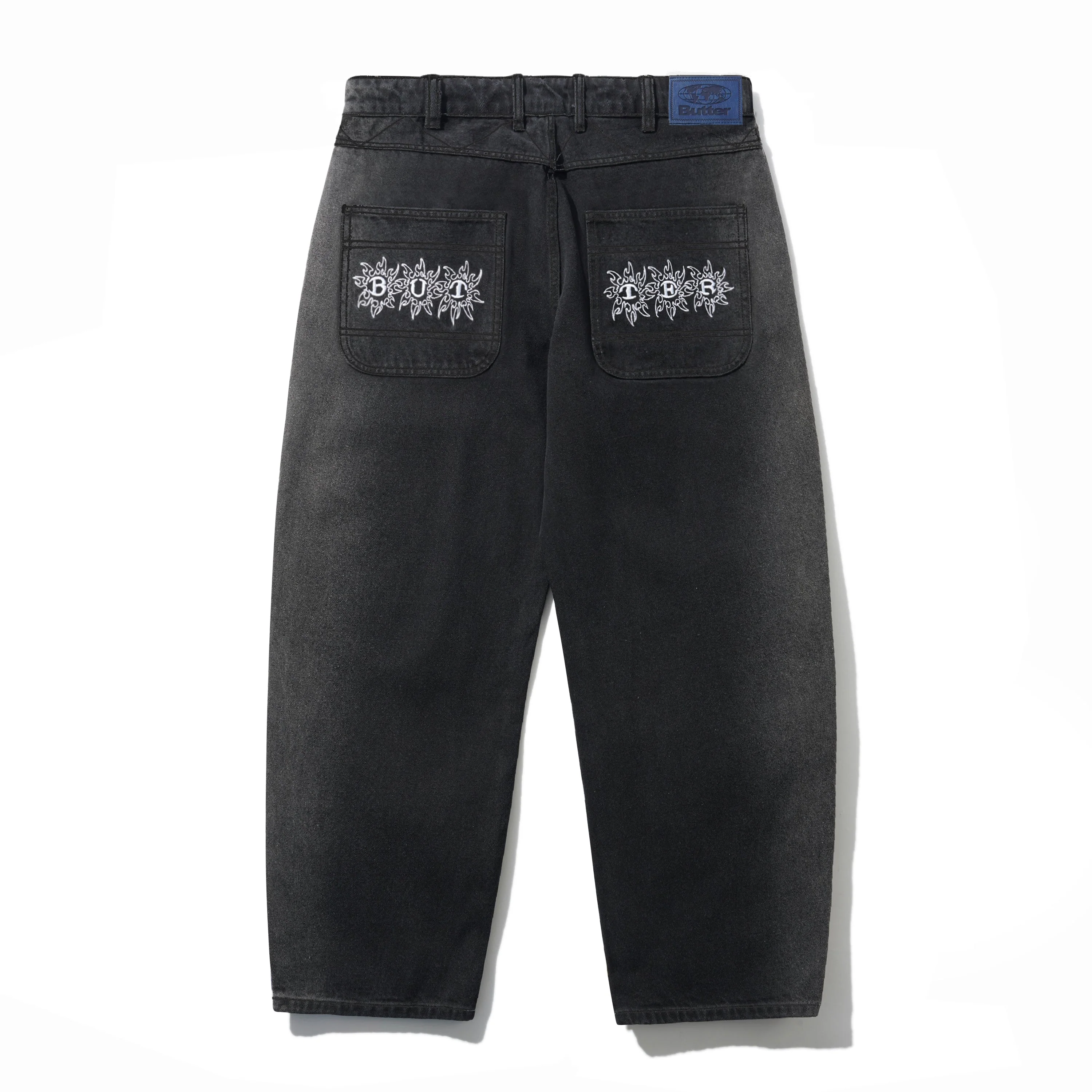 Bronco Denim Jeans, Washed Black - Image 2