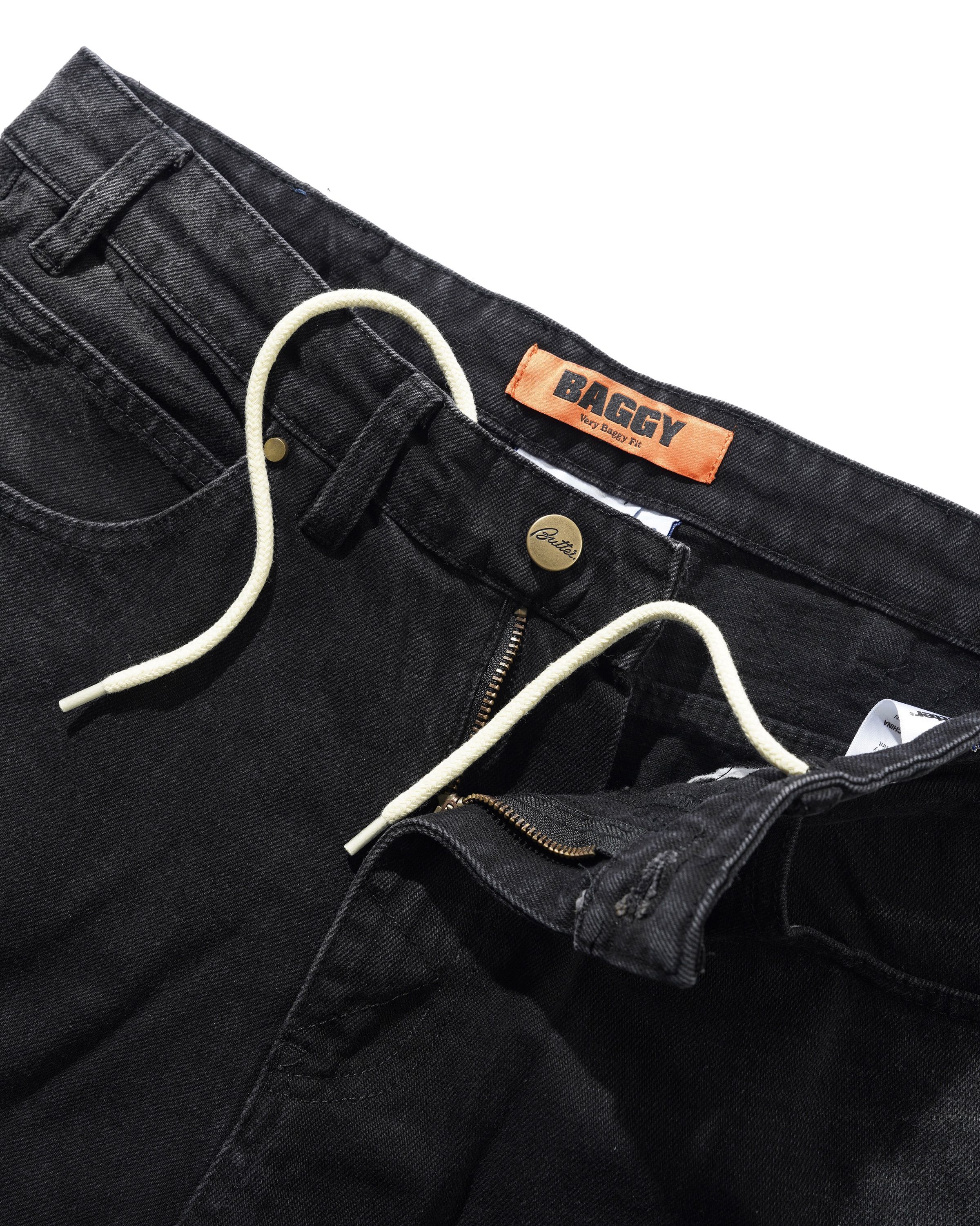 Bronco Denim Jeans, Washed Black - Image 5