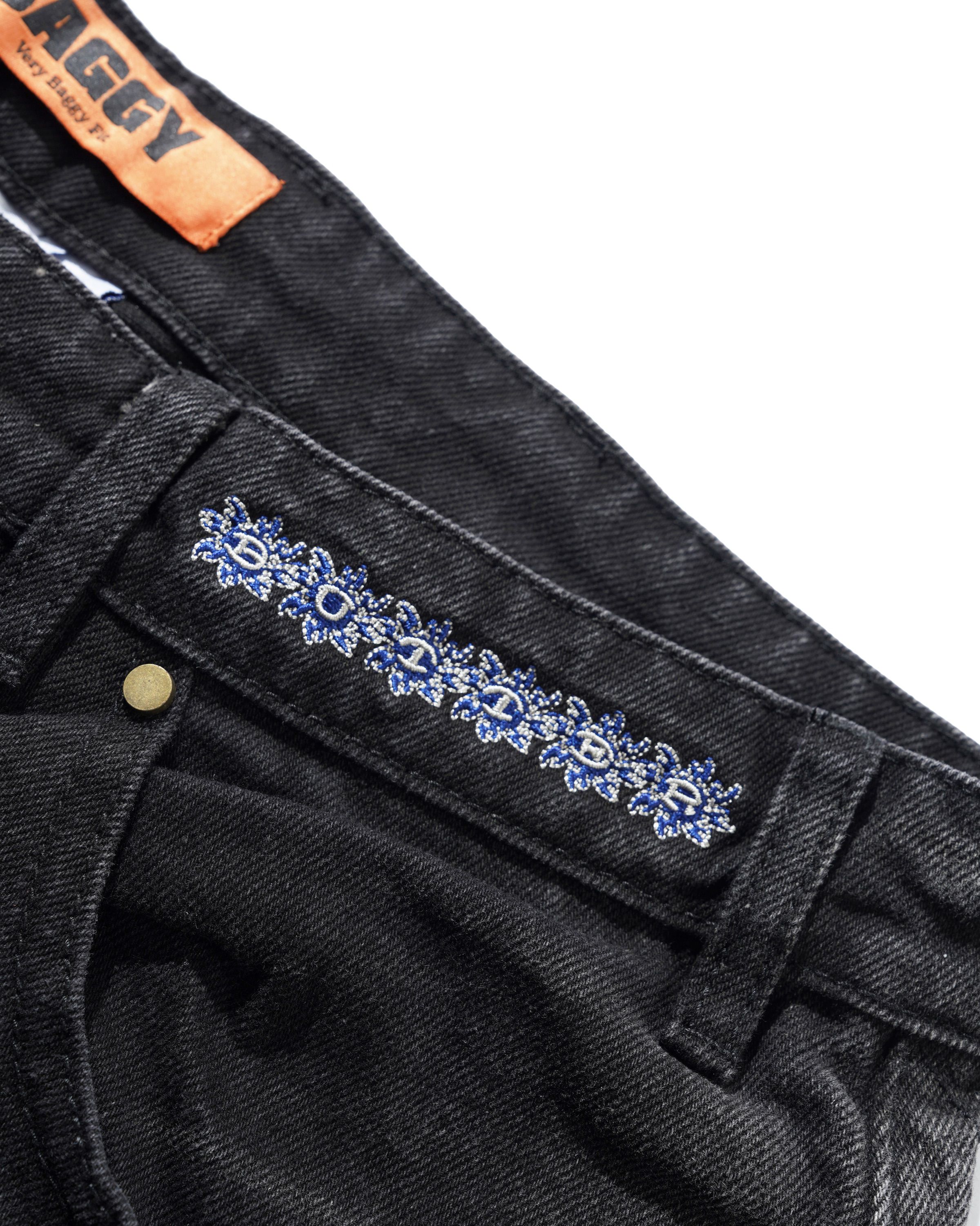 Bronco Denim Jeans, Washed Black - Image 7