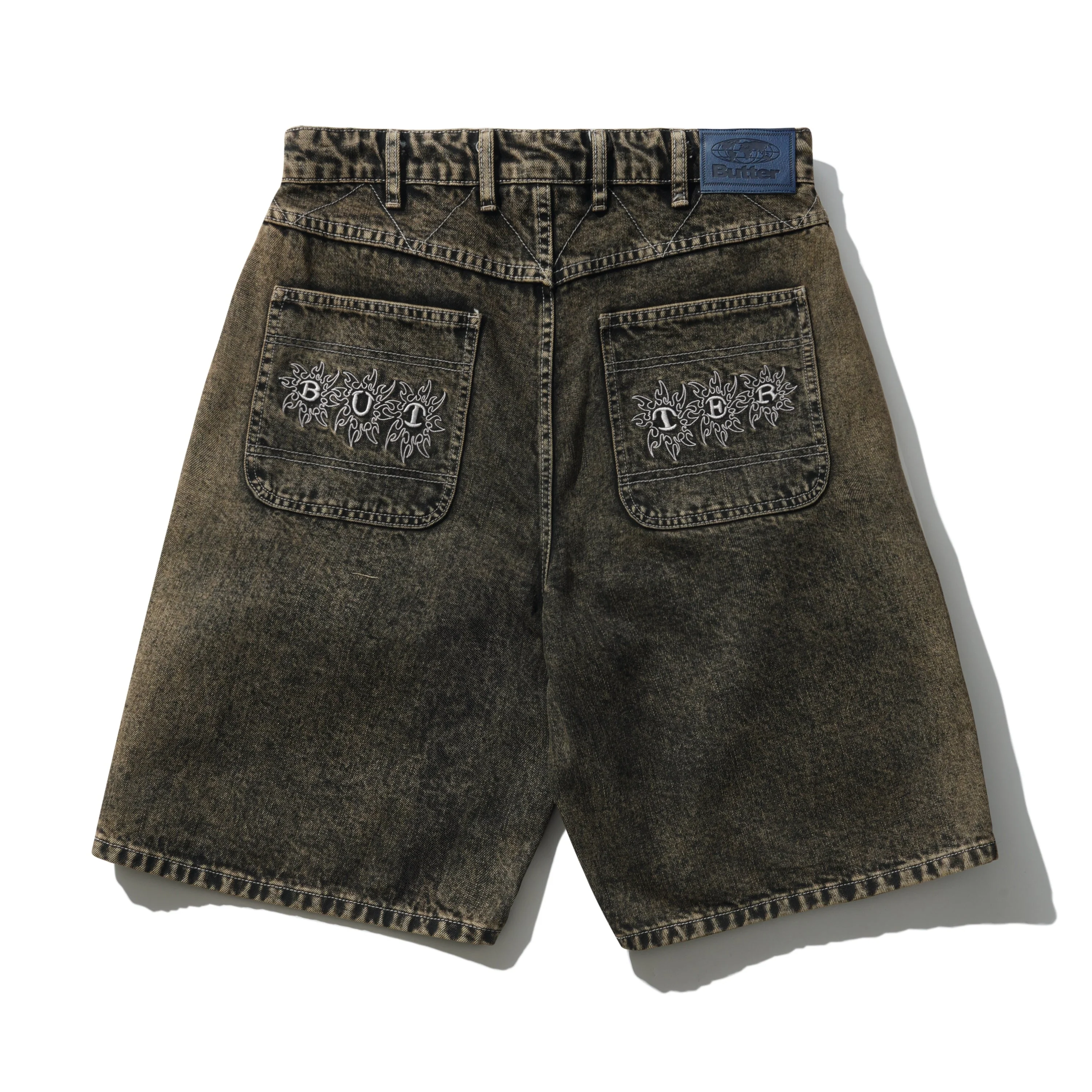 Bronco Denim Shorts, Brown Tint - Image 2