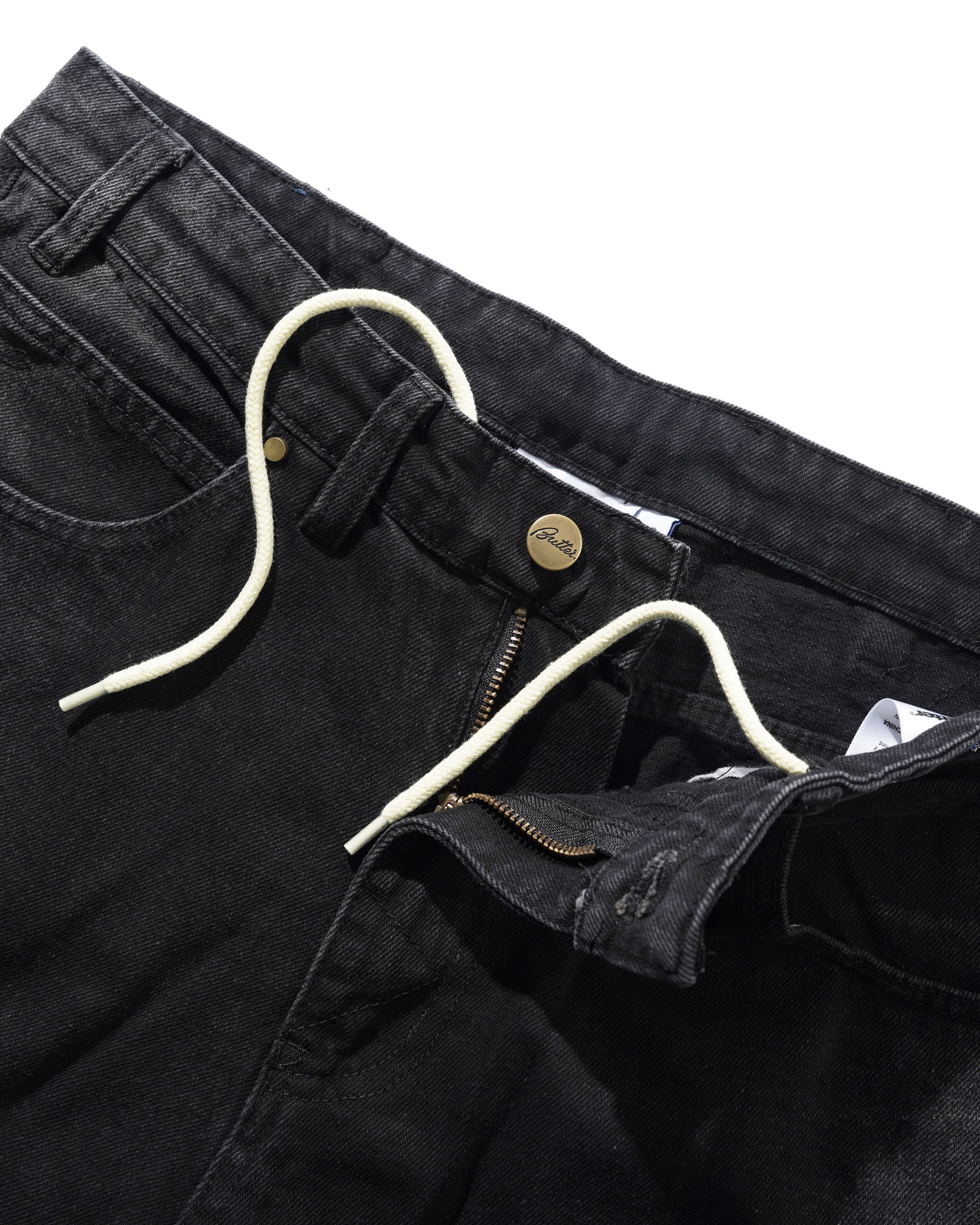 Bronco Denim Shorts, Washed Black - Image 5