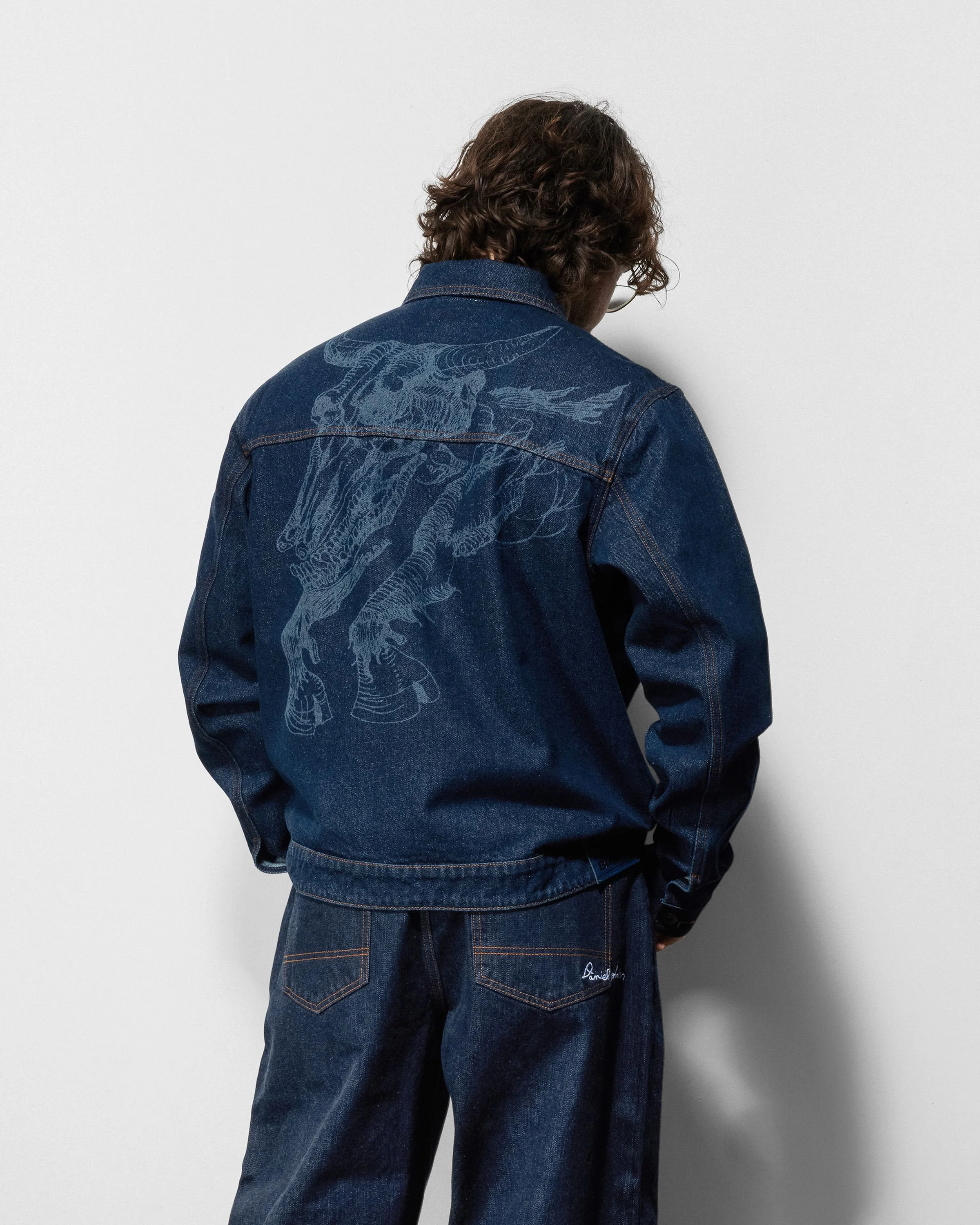 Bull Selvedge Denim Jacket, Raw Indigo - Image 2