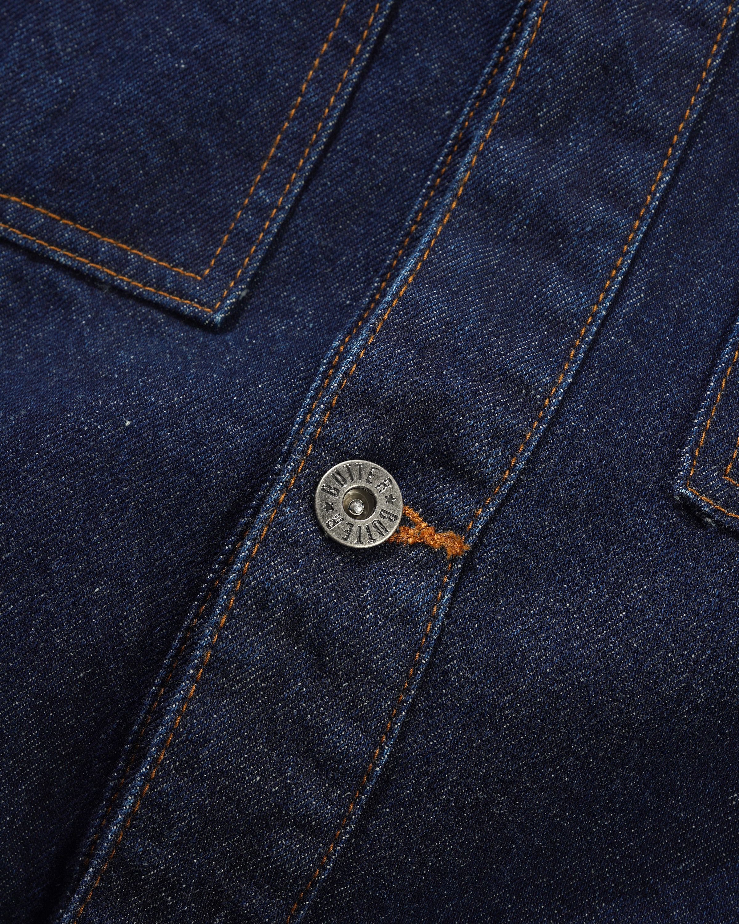 Bull Selvedge Denim Jacket, Raw Indigo - Image 8