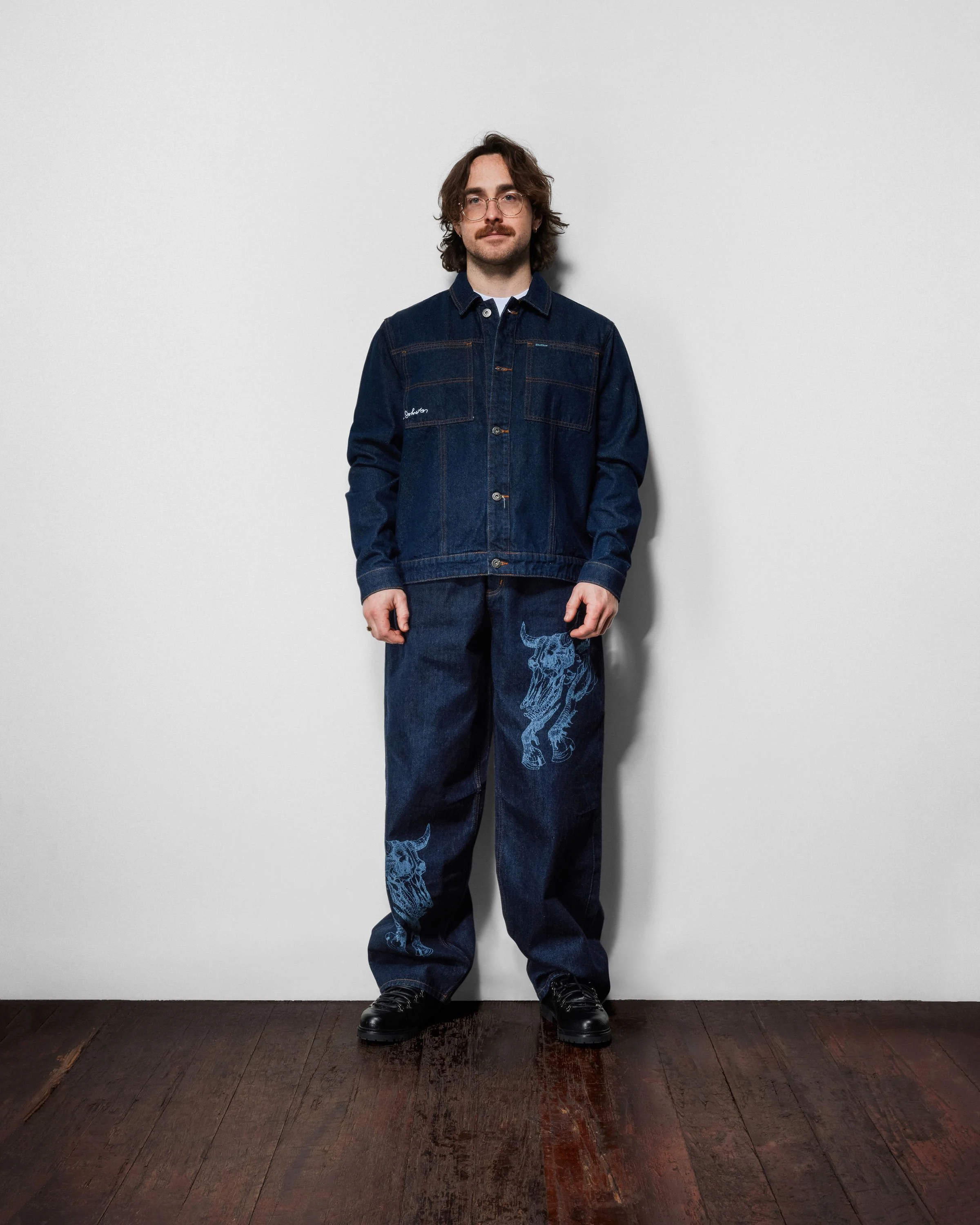 Bull Selvedge Denim Jeans, Raw Indigo - Image 2