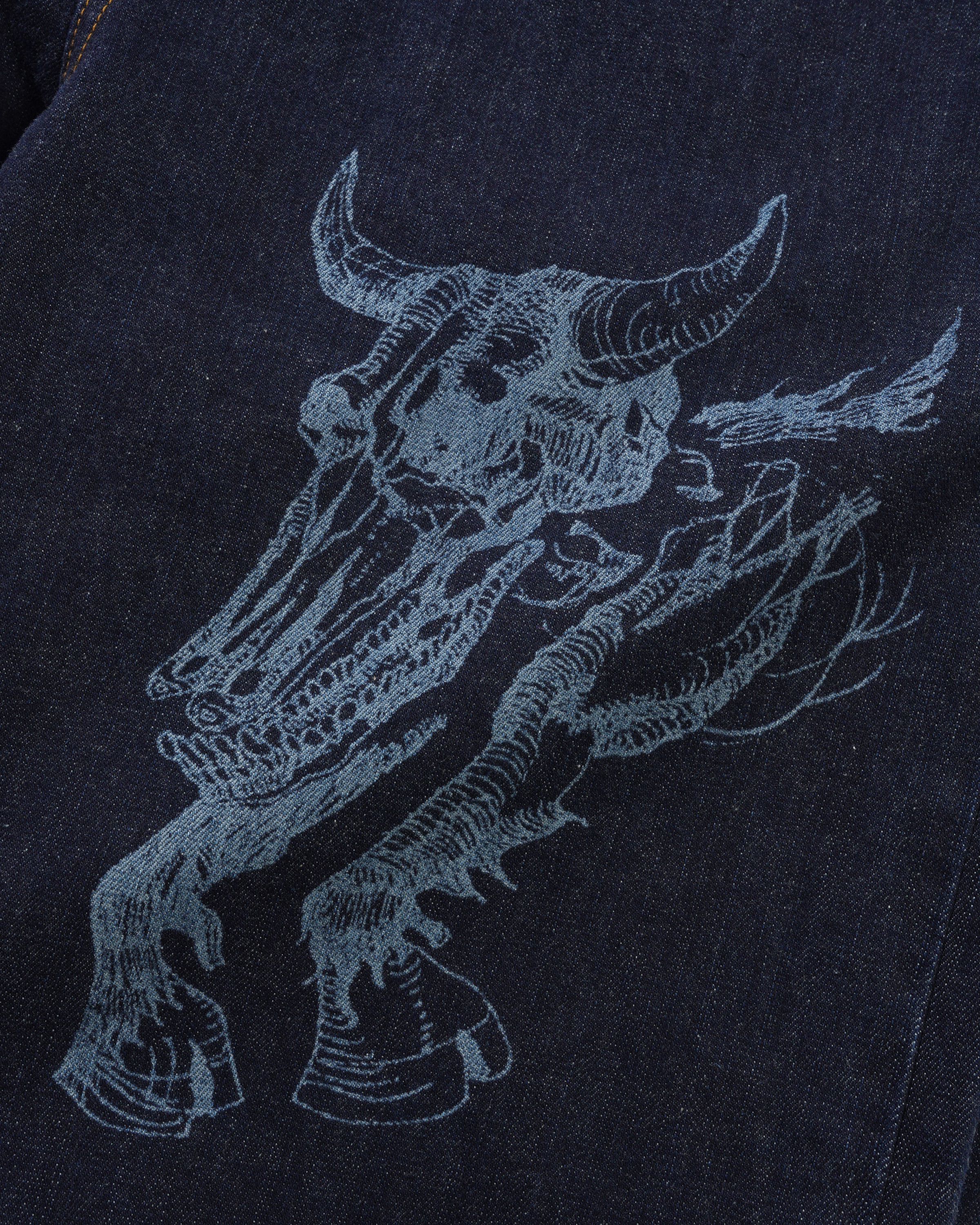 Bull Selvedge Denim Jeans, Raw Indigo - Image 6